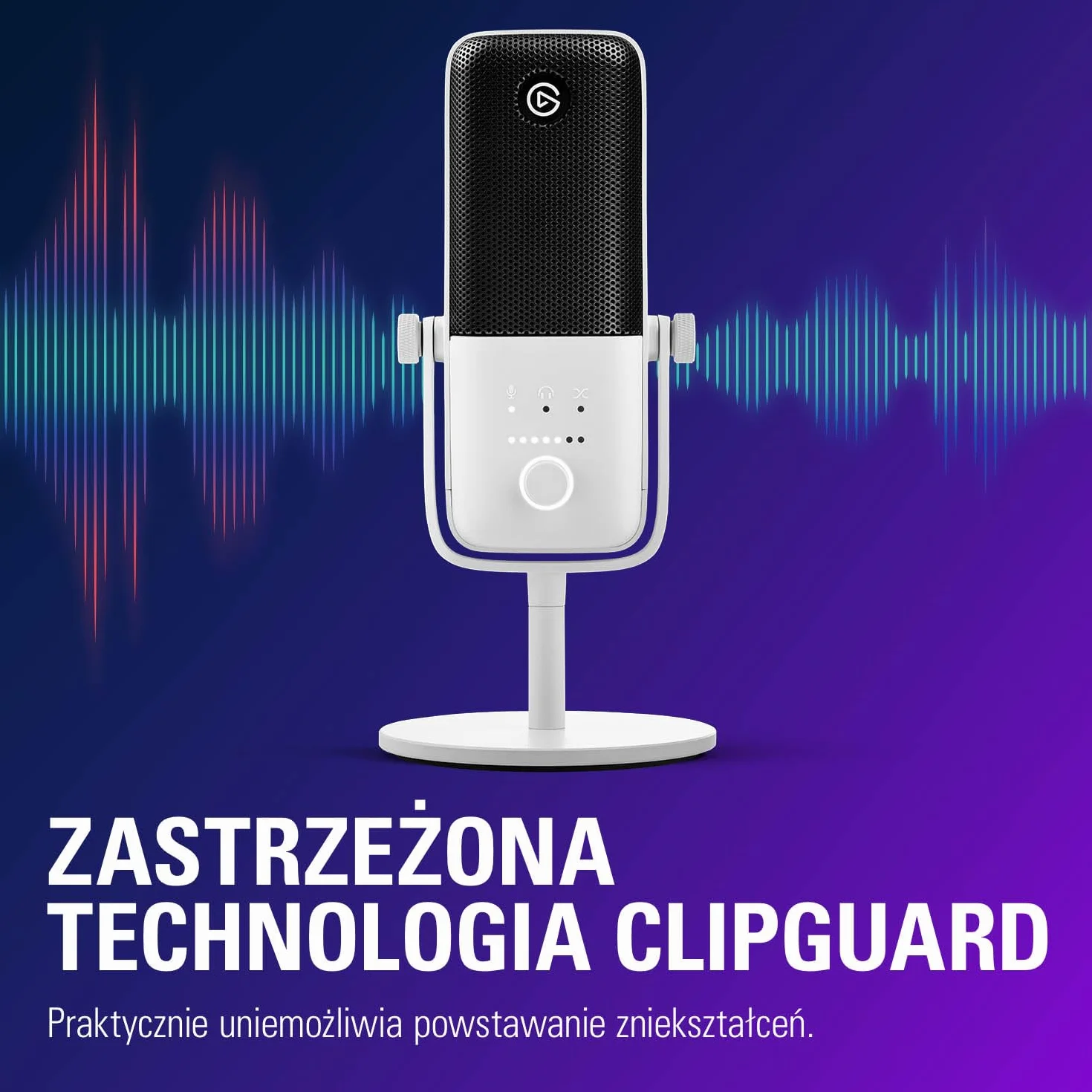 Elgato Wave:3 White, mikrofon USB premium do strumieniowania, gier i biura domowego