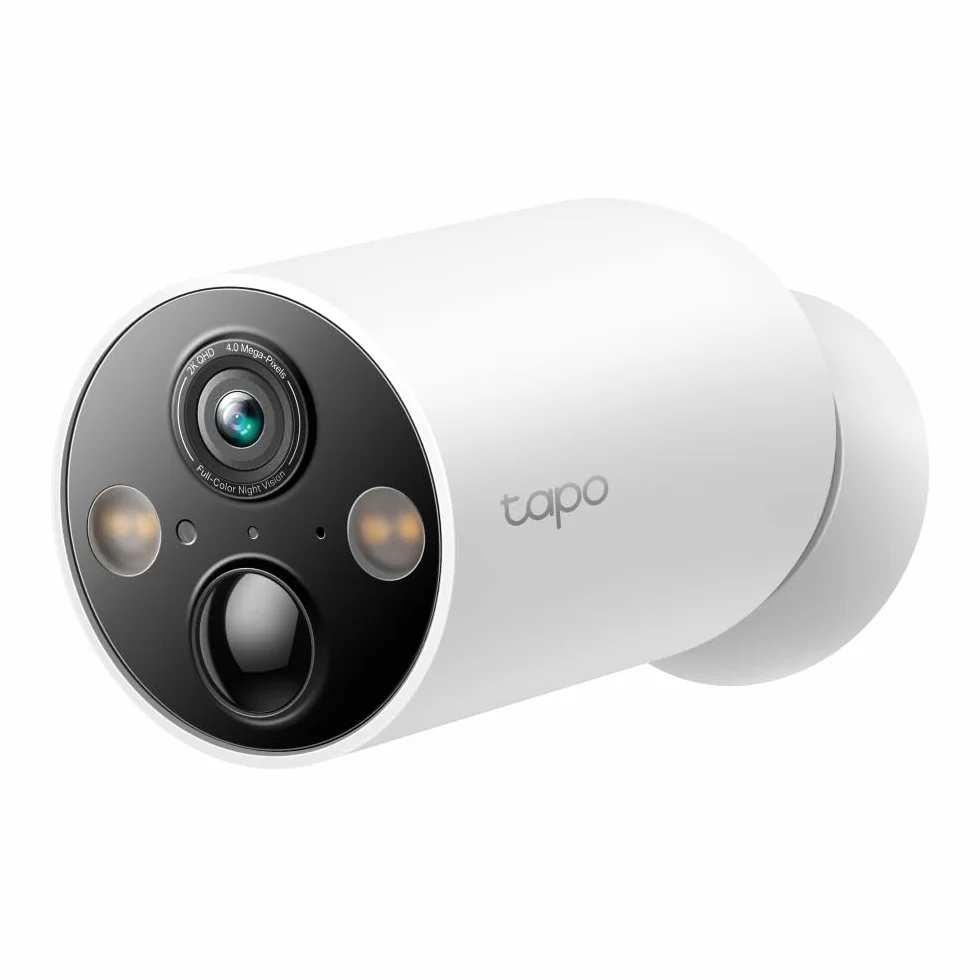TP-Link Tapo C425 | Kamera zewnętrzna Wi-Fi 2K QHD na baterie | Kolorowy tryb nocny | AI detekcja | Obsługa przez stację H200 | Kompatybilna z Alexa i Google Home