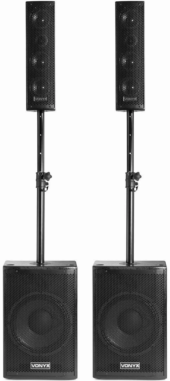 Vonyx VX1050BT aktywny zestaw głośników 2.2 1150W BT wózek pokrowiec ochronny