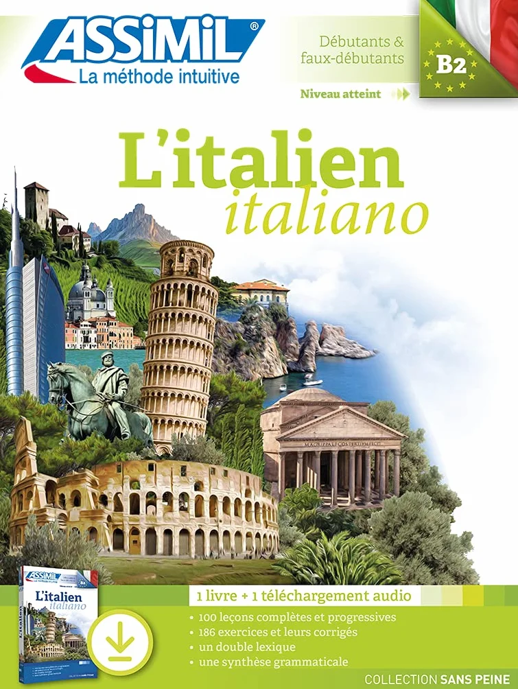L'italien: Pack avec 1 livre et 1 téléchargement audio MP3