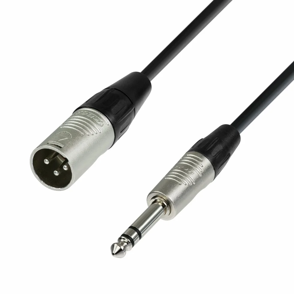 Adam Hall Cables 4 STAR BMV 0150 kabel symetryczny REAN XLR męski na jack TRS | 1,5 m