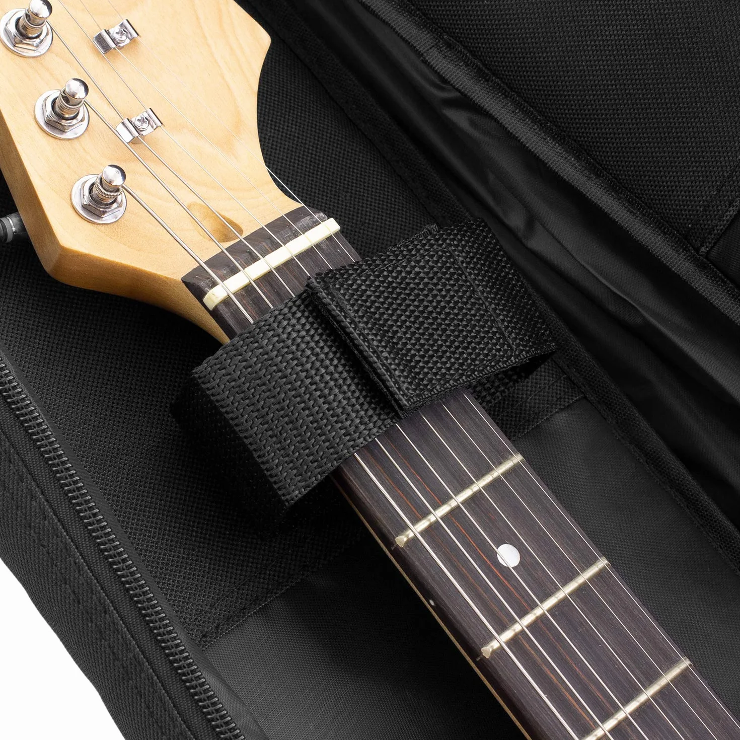 TIGER Pełnowymiarowa torba na gitarę elektryczną – wyściełana torba do przenoszenia, czarna