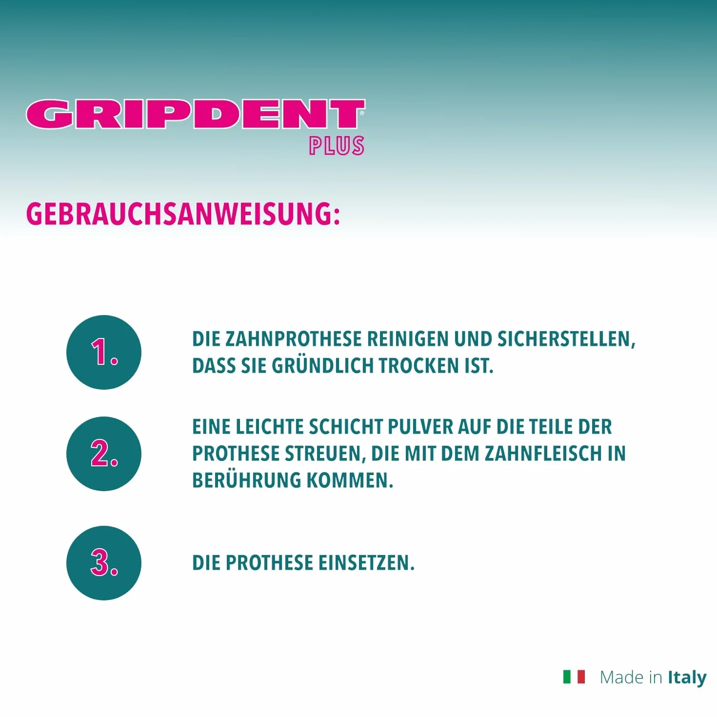 Gripdent Plus proszek do protez dentystycznych i dentystycznych - nie powoduje podrażnień, bardzo łatwe mocowanie