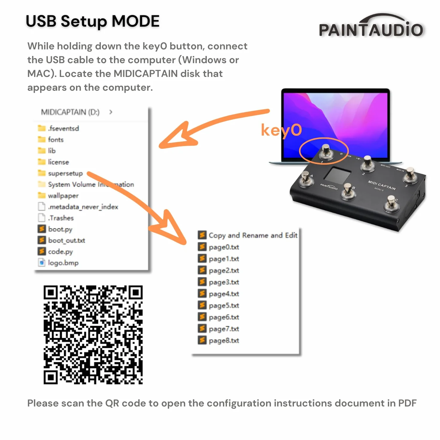 PAINTAUDIO MIDI Captain NANO 4/MINI 6 kontroler nożny wielofunkcyjny, syntezator, klawiatura USB-MIDI, oprogramowanie muzyczne, obsługa Bias, obsługa wszystkich PC/CC/Note commander (MIDI Captain MINI