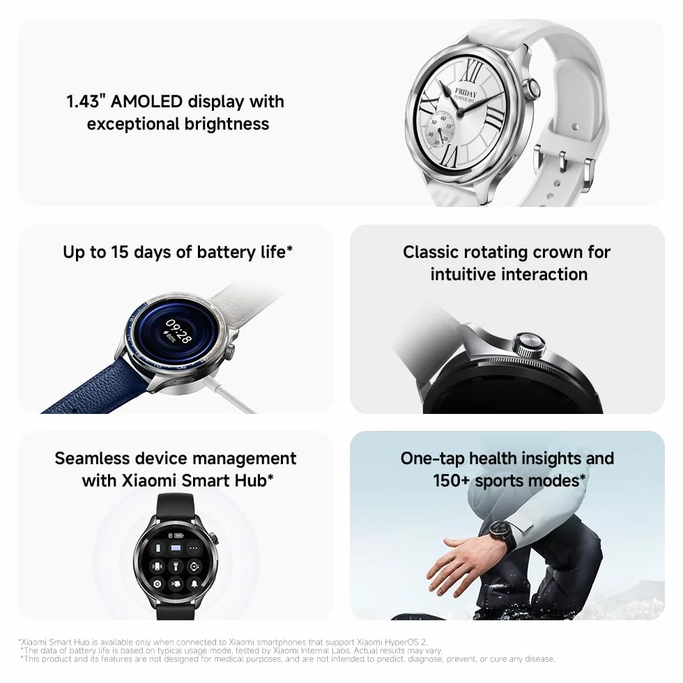 Xiaomi Watch S4 srebrny