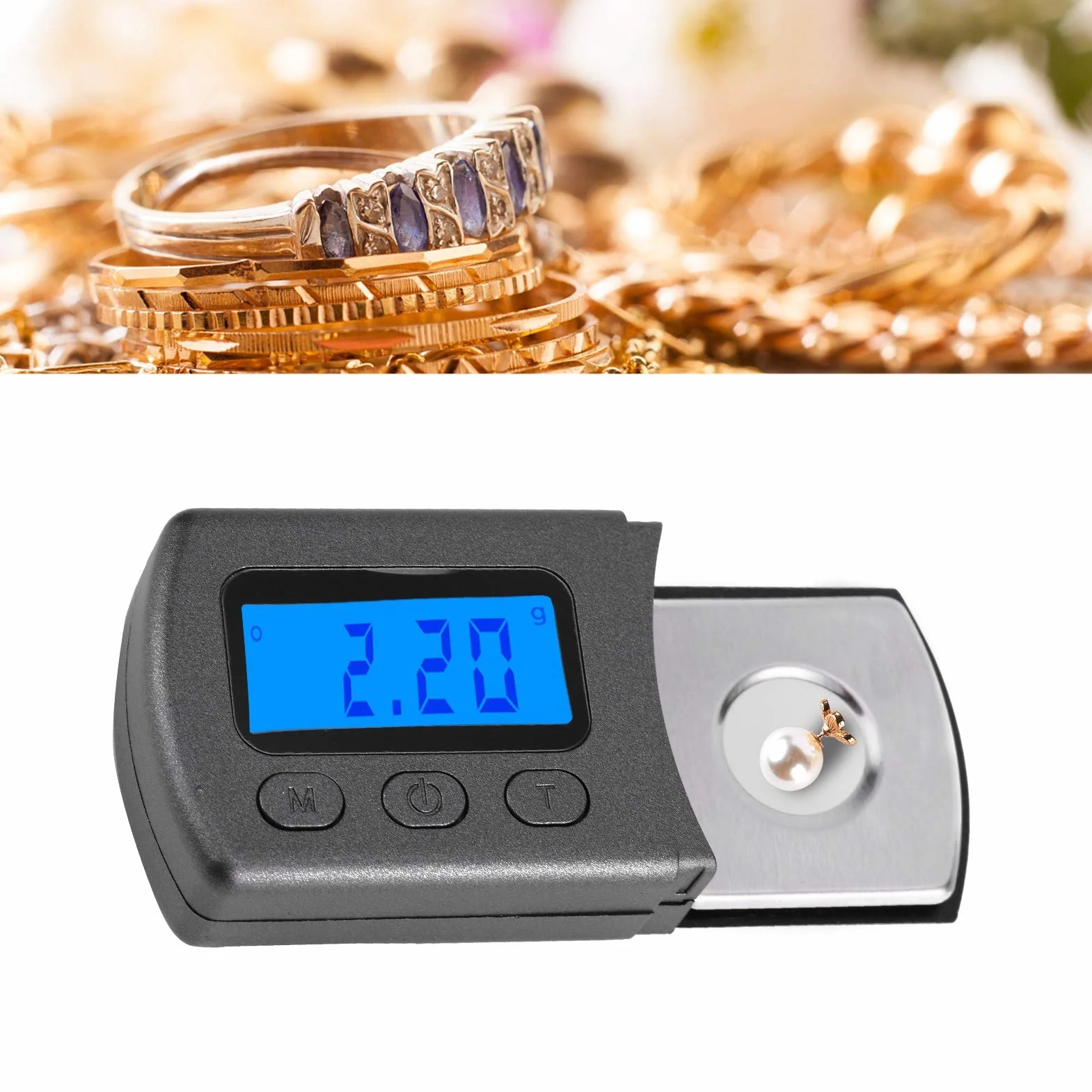 Wysoka precyzja Mini cyfrowy gramofon Stylus Force Scale 5g Mini cyfrowy rysik Force Scale Gauge ramię Load Gauge przenośna cyfrowa waga do biżuterii złota