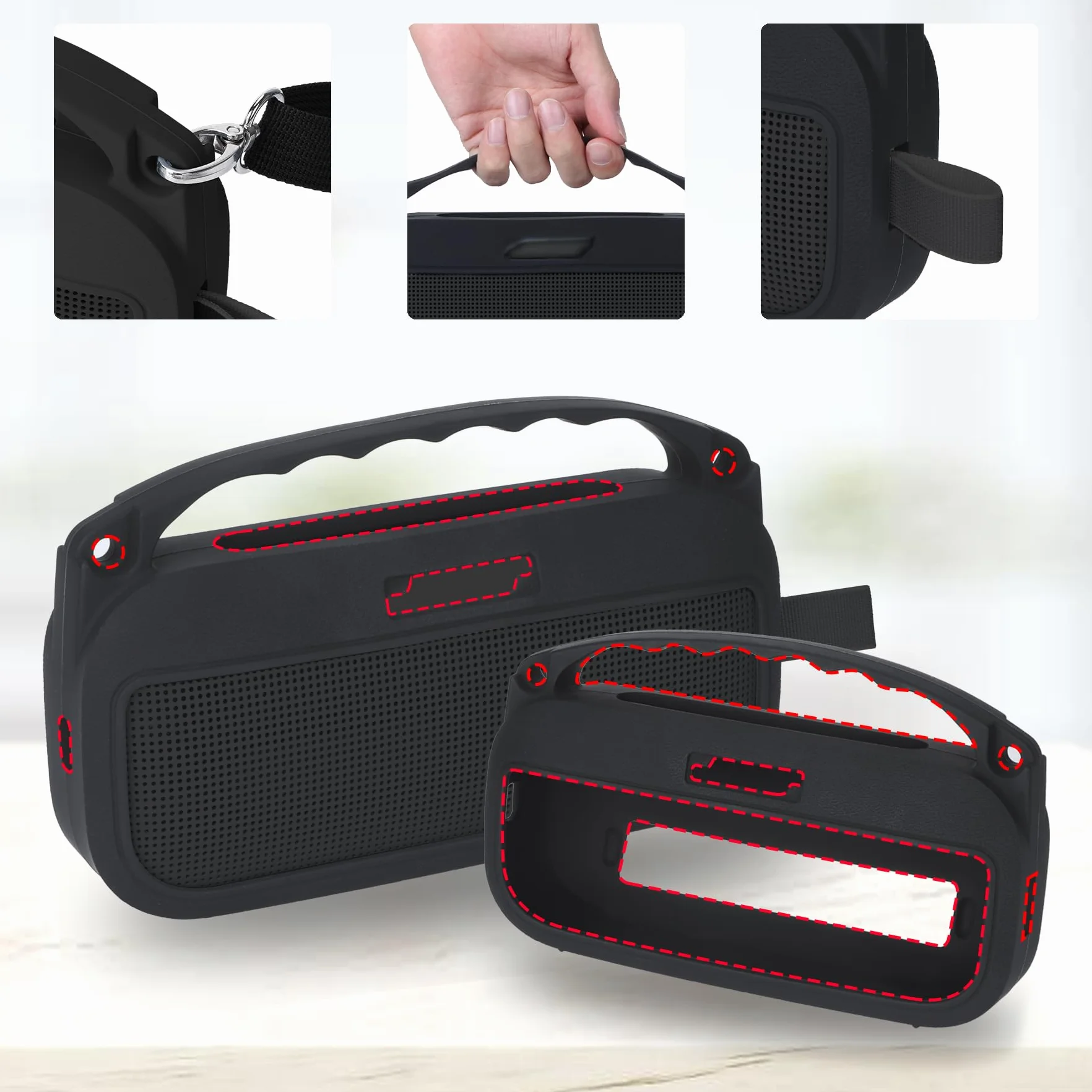 Silikonowe etui kompatybilne z Bose SoundLink Flex (2. generacji) Przenośny dyfuzor