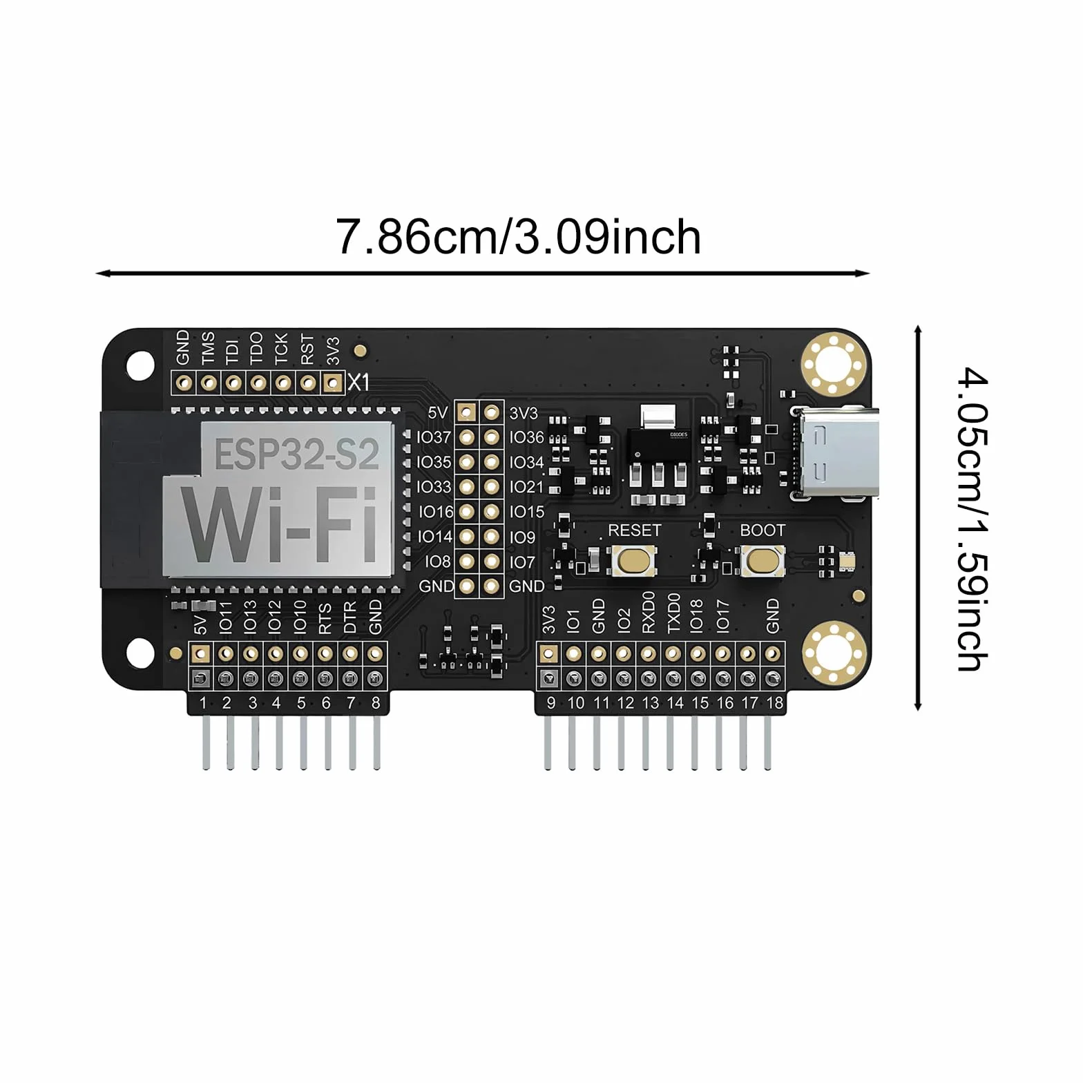 Flipper Zero Wi-Fi Devboard z fabrycznie zainstalowanym oprogramowaniem sprzętowym Marauder, chipset ESP32-S2 do testów penetracyjnych i ataków wrogich