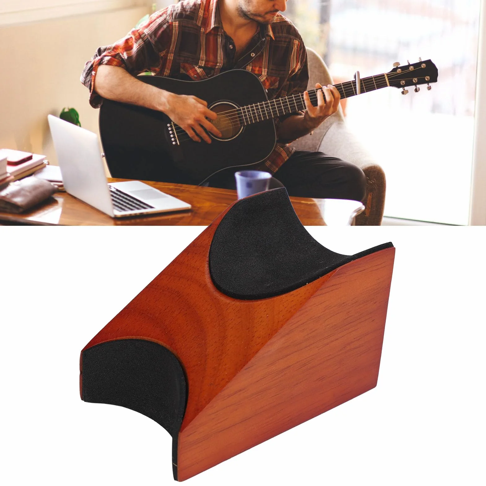 Podpórka Pod szyję Gitary, Trwała Podstawka Pod Gryf Gitary, Instrument Smyczkowy Narzędzie Lutnicze na Skrzypce Gitarowe Ukulele Banjo Mandoliny