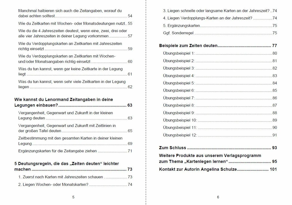 5 leicht umsetzbare Deutungsregeln zur Zeitbestimmung beim Kartenlegen: Erkenne die Lenormand Zeitkarten und lerne Zeiten richtig zu deuten