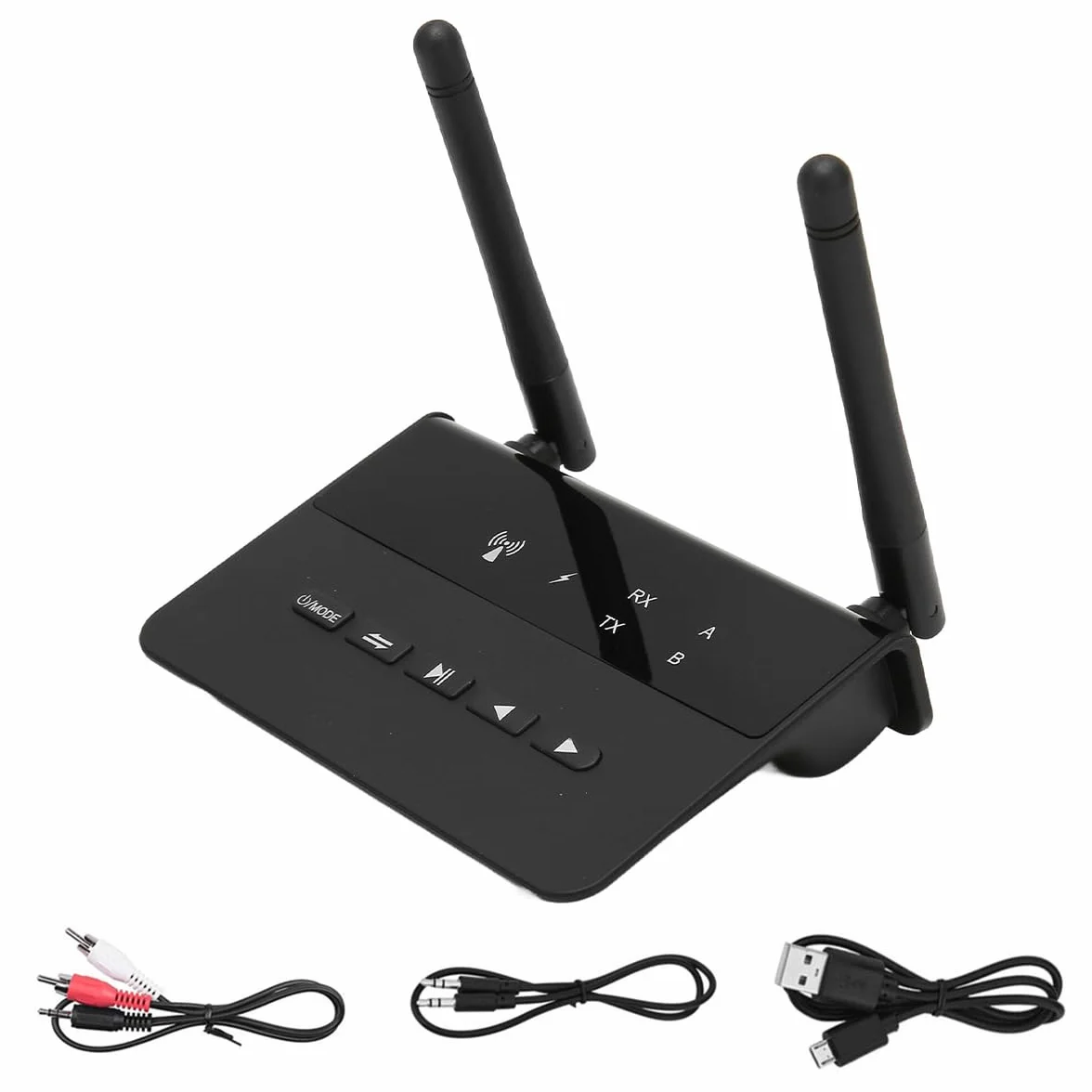 Nadajnik i odbiornik Bluetooth Namvo 2 w 1 obs?uguje ??cze Bluetooth 3,5 mm do telewizora, domowego stereo, s?uchawek BT, telefonu