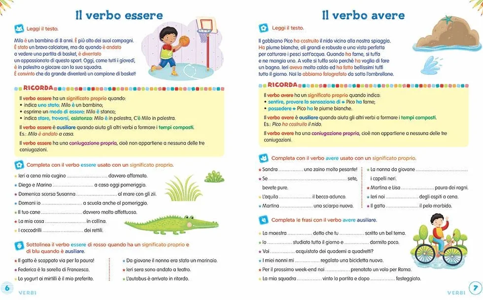 Imparo i verbi. Tante attività e giochi per non sbagliare più! Ediz. a colori