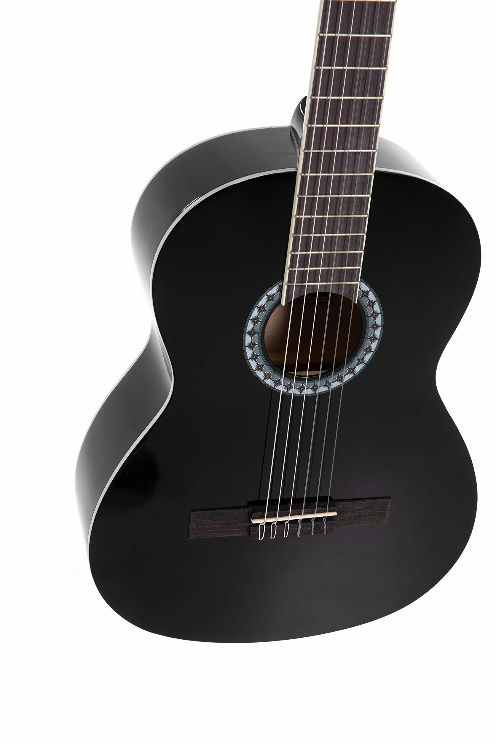 GEWA gitara klasyczna Basic 1/4, korpus lipa, podstrunnica drewno pakkaholz, chromowane maszynki, czarny