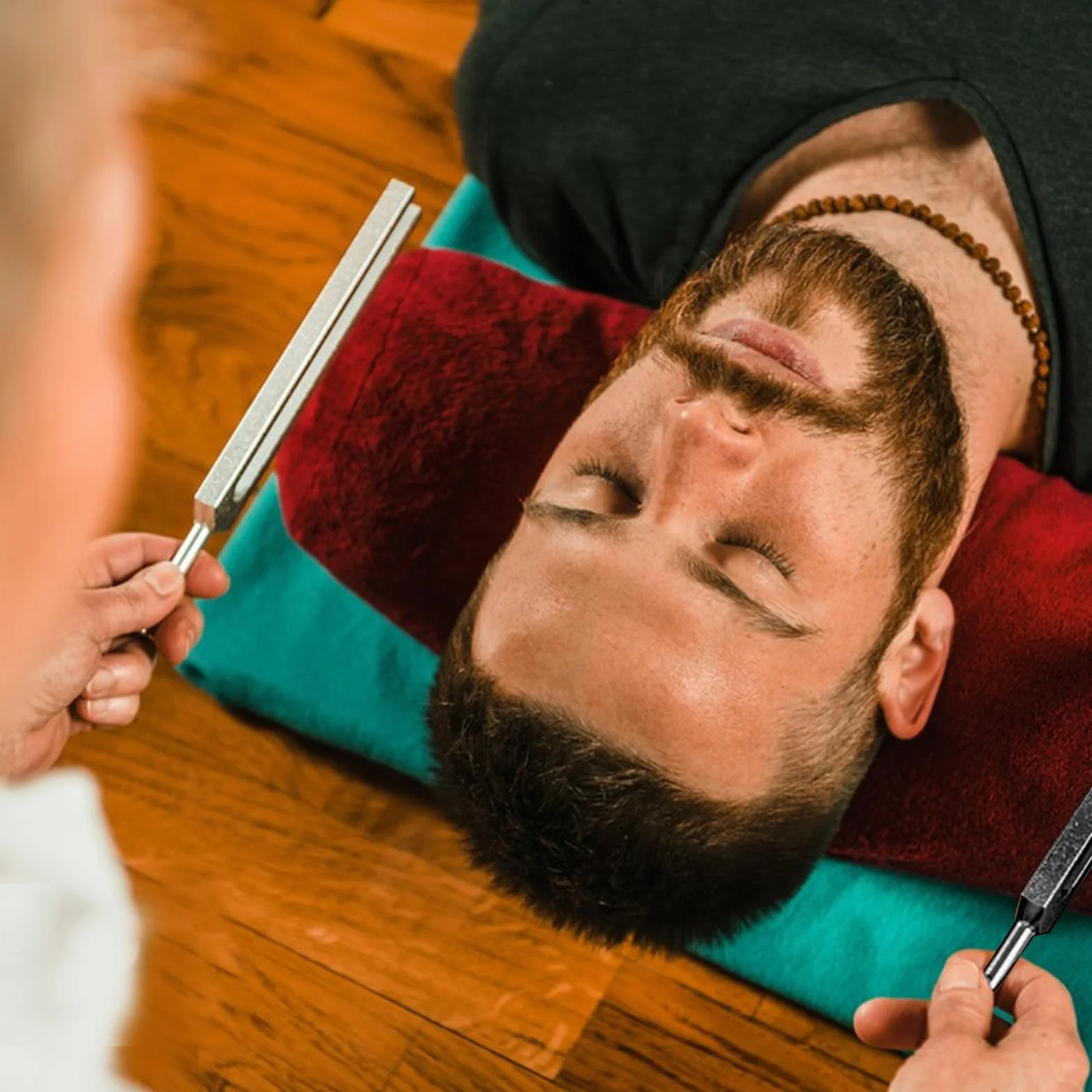 Solfeggio zestaw widełek do strojenia 432 Hz 10 sztuk z pudełkiem na prezent