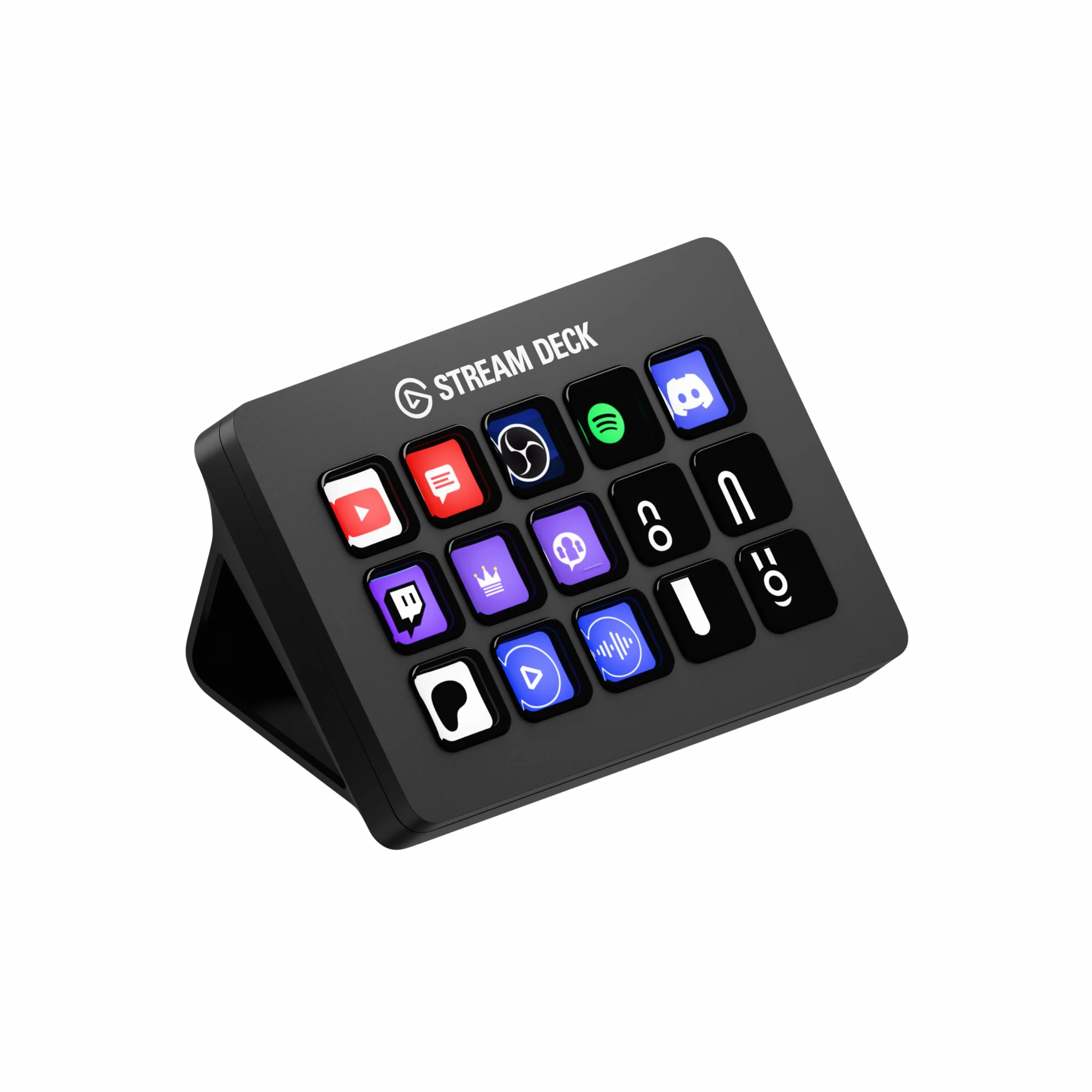 Elgato Stream Deck MK.2 – kontroler do studia, 15 klawiszy makro, wyzwalanie działań w aplikacjach i oprogramowaniu,takim jak OBS, Twitch ​i YouTube, działa z komputerami Mac i PC