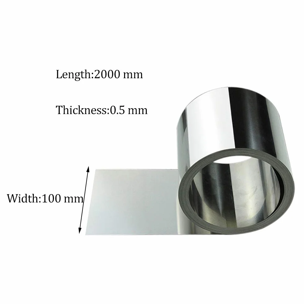 WANGZHENG Blacha aluminiowa aluminiowa Rolka Blacha do Rzemiosła Materiał Obróbka Metalu, 2000mm x 100mm x 0,5mm