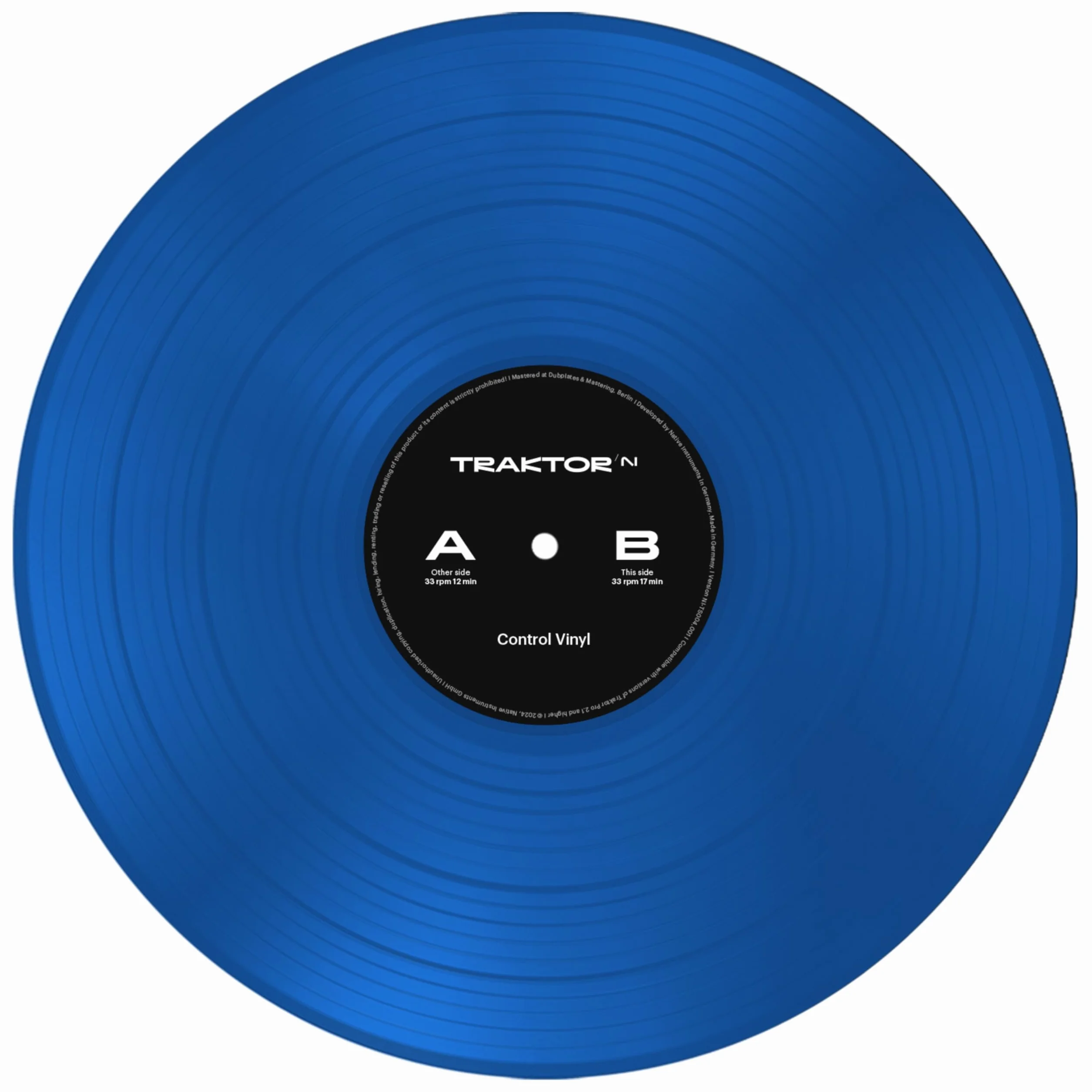 Native Instruments TRAKTOR Control Vinyl MK2 2024 Edition, blue - Akcesorium dla DJ-ów