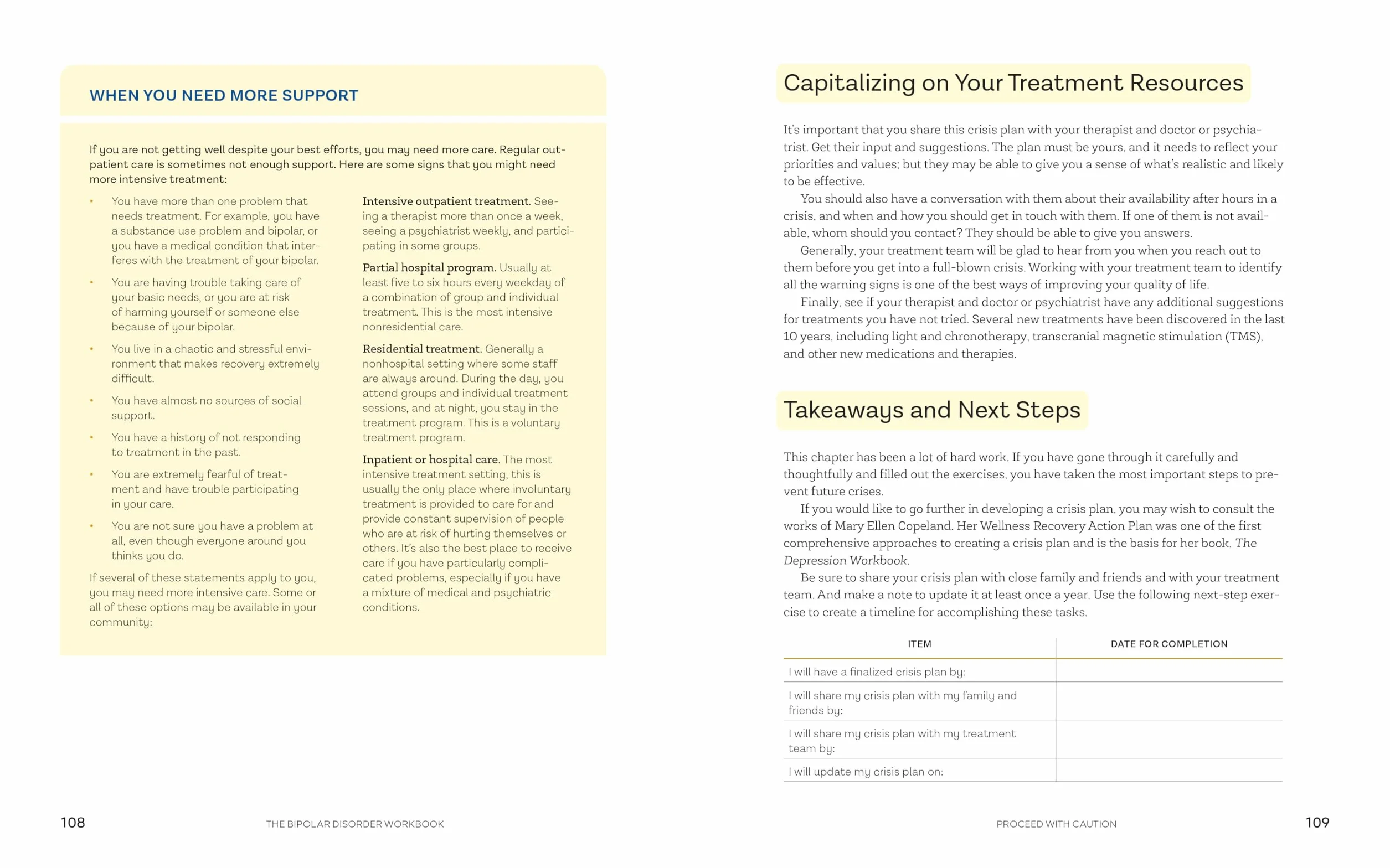 The Bipolar Disorder Workbook: Powerful Tools and Practical Resources for Bipolar II and Cyclothymia