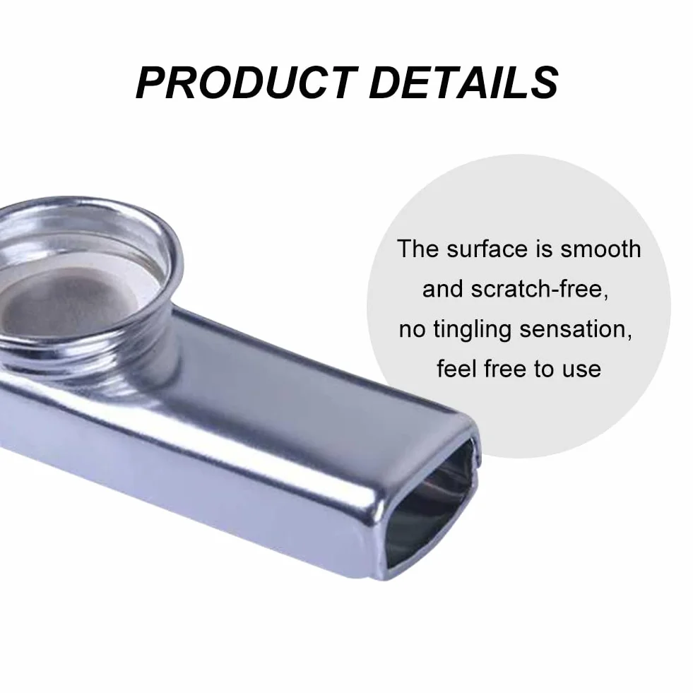 Kazoo metalowe, instrument Kazoo, Cazou, Kasoo, Kazoo dla dzieci, Kasouza, Kazu, złoto + srebro, instrument Kazoo z stopu aluminium, Kazoo dla dzieci, prezent, towarzyszenie (6 kolorów)