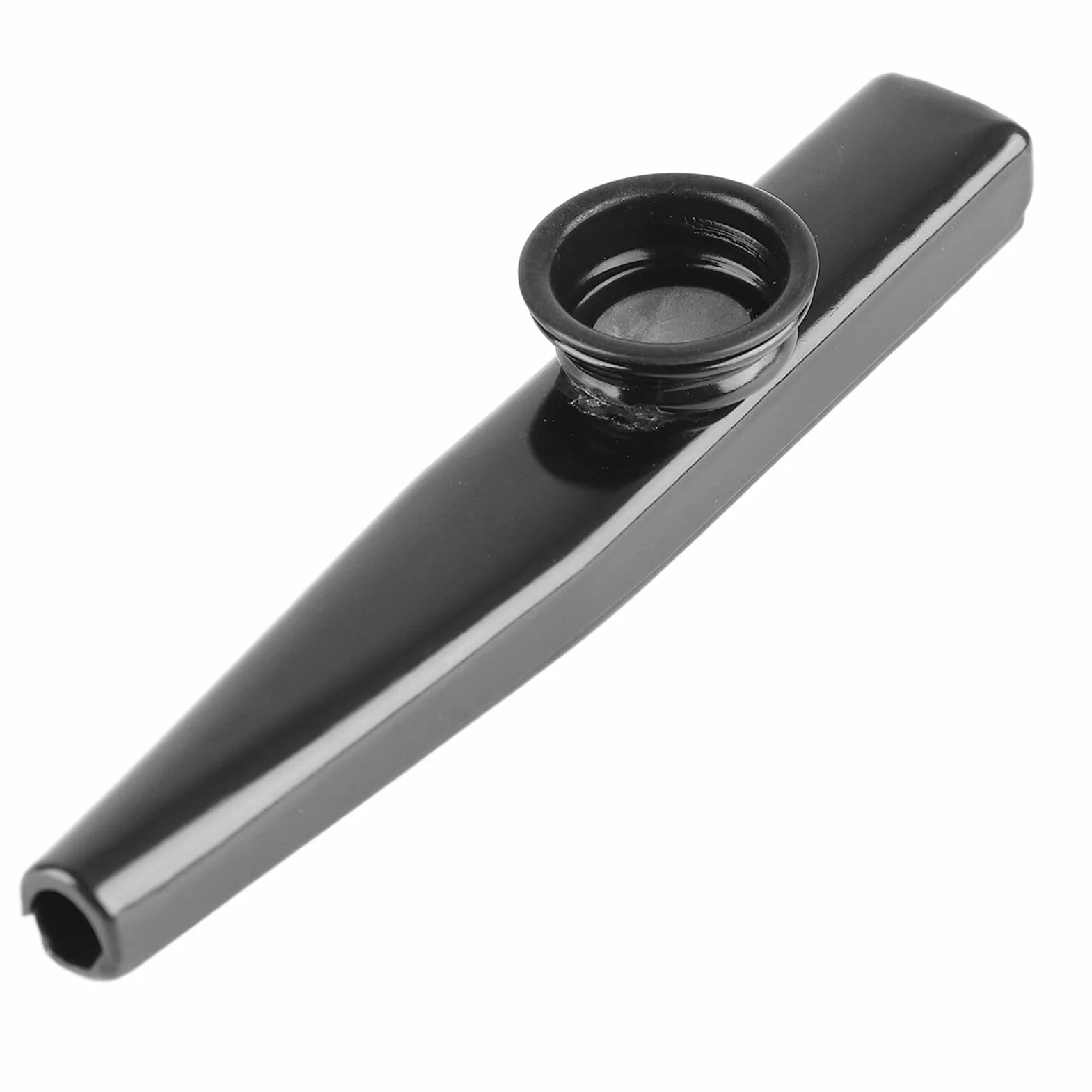 Metalowy Kazoo, Lekki Przenośny Gitarowy Partner Kazoo Flet Instrument Muzyczny (Czarny)