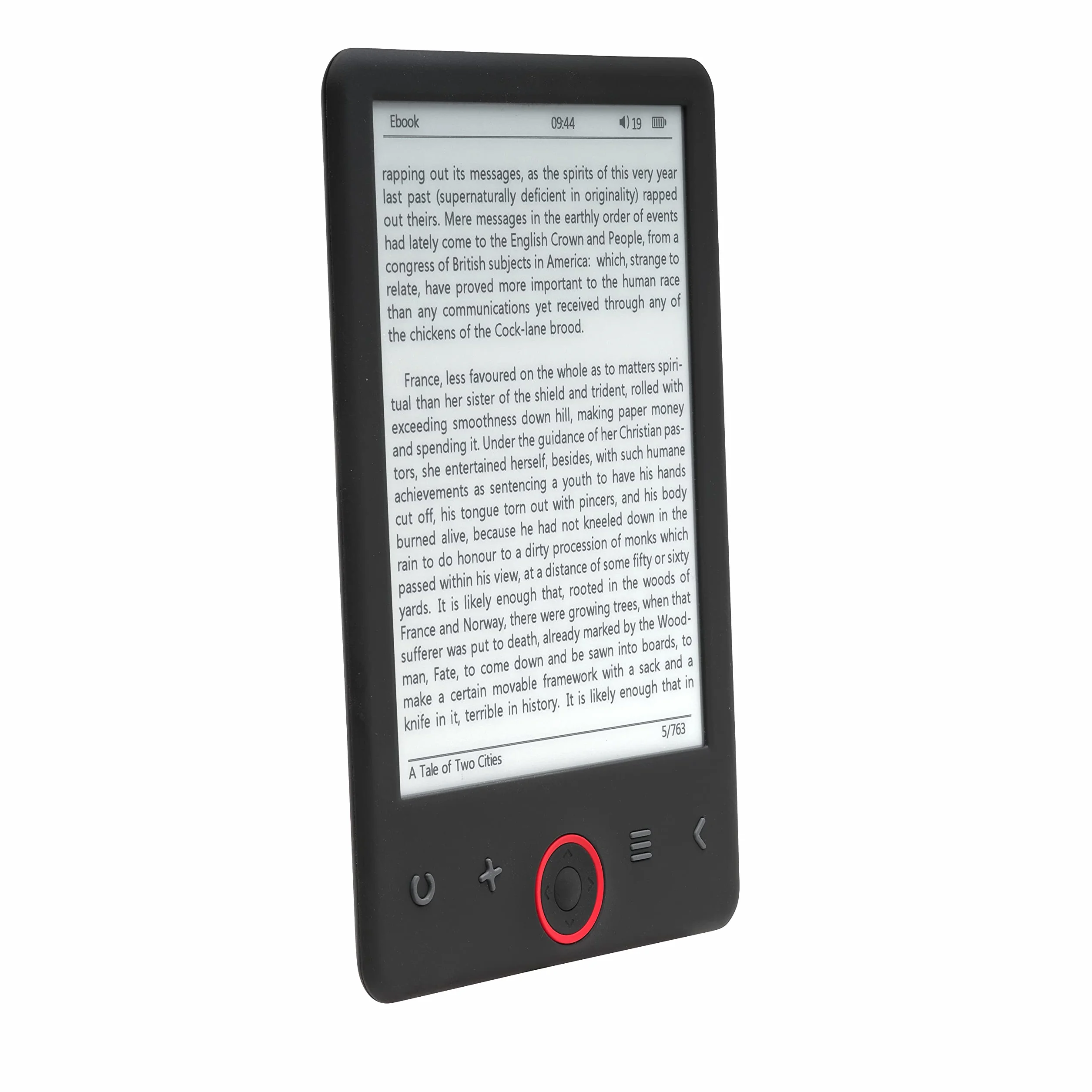 Denver E-book 6 EBO-635L Pearl PODŚWIETLENIE 4GB, Czarny
