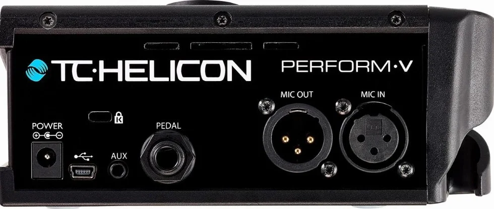 TC Helicon PERFORM-V Ultimate Mic Stand-Mount Vocal Processor zapewniający szybki i łatwy dźwięk w jakości studyjnej z rozszerzalnymi efektami