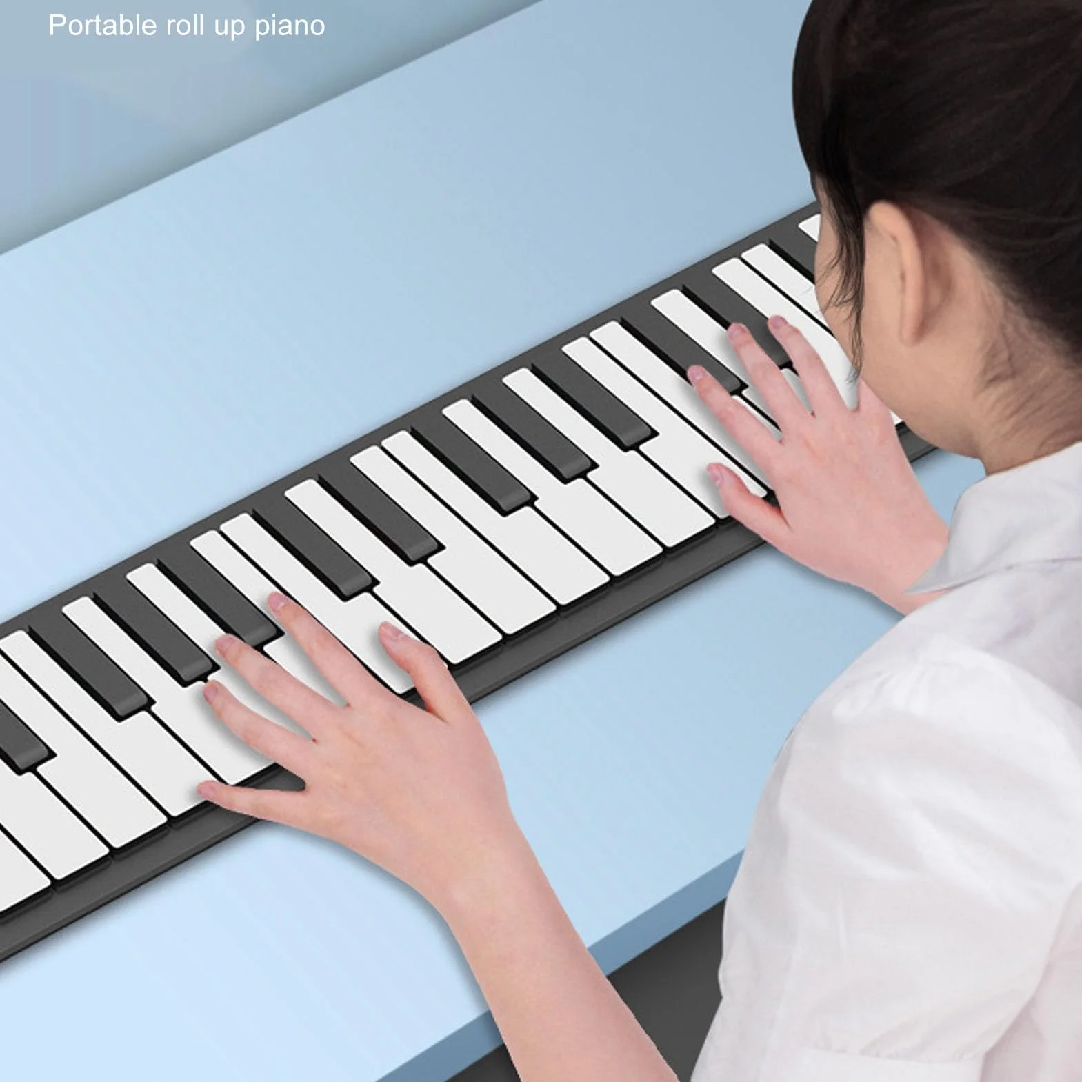 Focket Keyboard Fortepian, 88 Key 128 Tones HiFi Sound System USB MIDI Wyjściowe z łącznością BT dla Początkujących