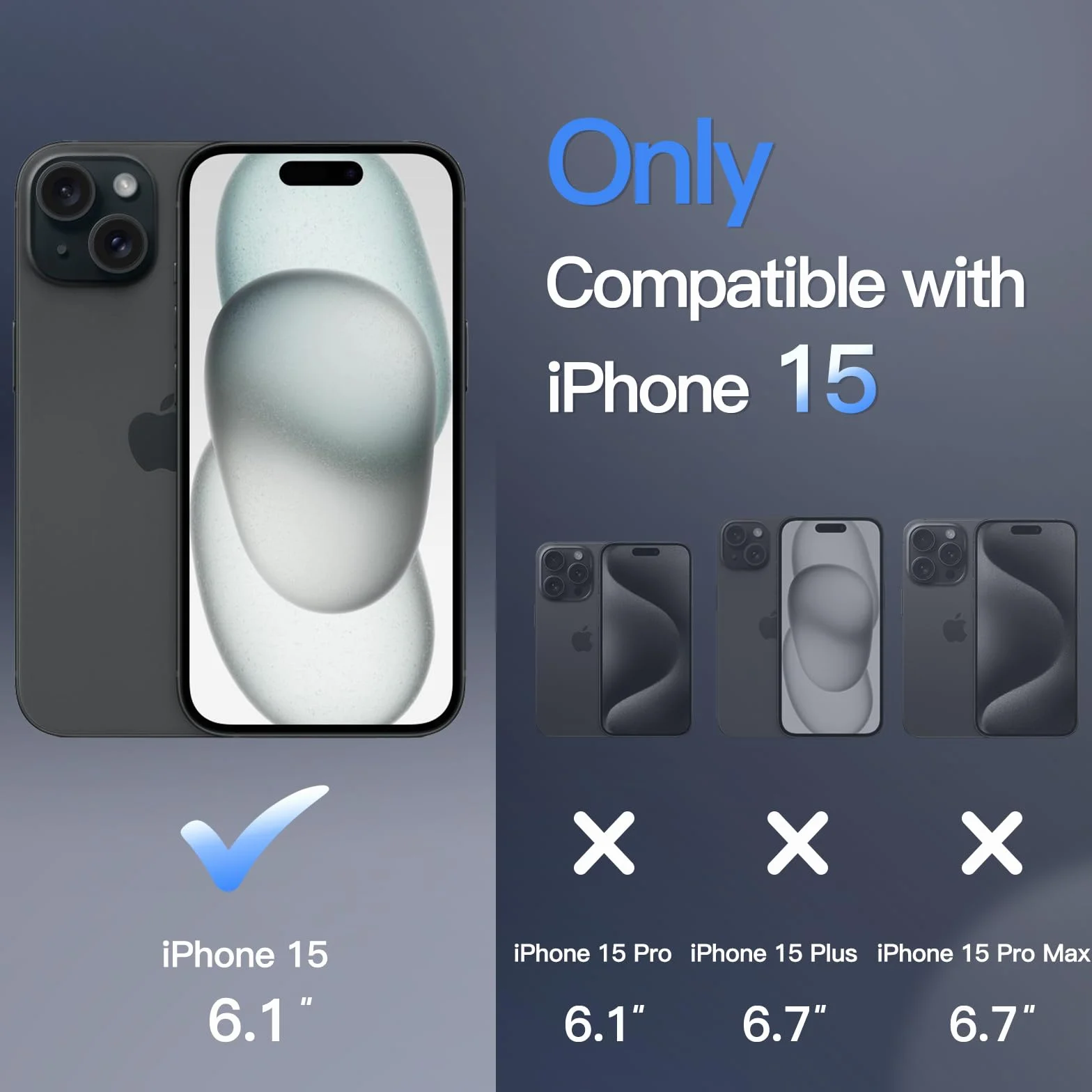 JETech Magnetyczna Etui dla iPhone 15 6,1 Cala Kompatybilny z MagSafe, Półprzezroczysta Matowe Tylna Szczupły Odporny na Wstrząsy Case (Czarny)