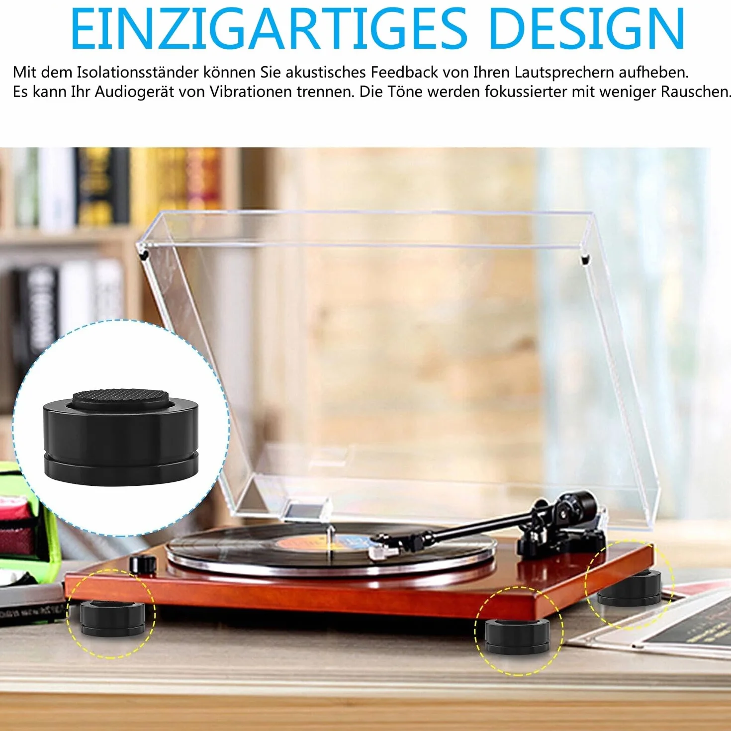 4 sztuki nóżek głośnika HiFi 39 x 23 mm uchwyt na głośnik stopka regulowana izolacja nóżka głośnik kolce wzmacniacz głośnik kolce DAC + podkładki bazowe akcesoria