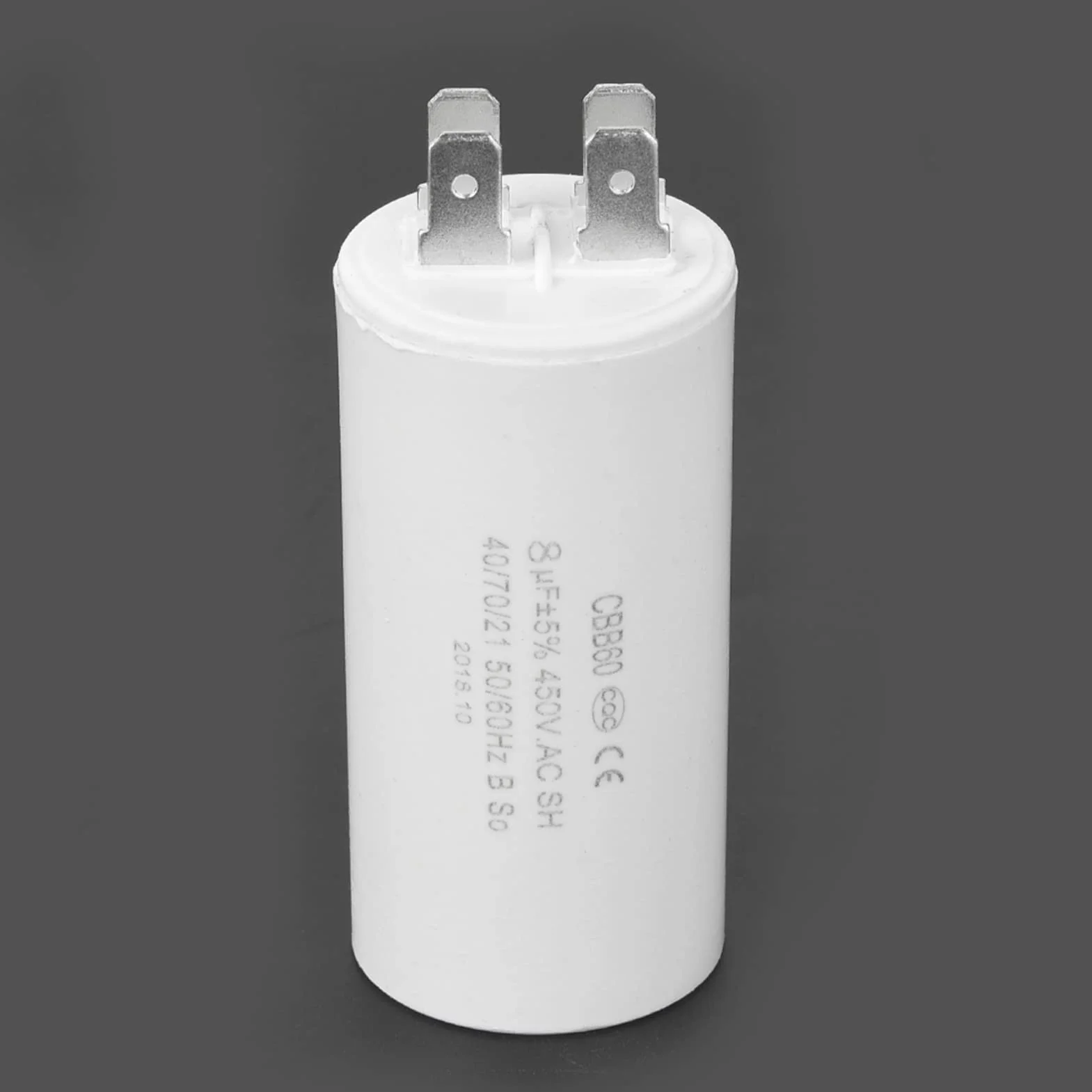 Kondensator Cbb60 8Uf 40 85 21 8Uf Kondensator Rozruchowy Silnika Cbb60 Kondensator Rozruchowy Silnika 450V 8Uf Kondensator Microfarad Zaciski Widełkowe