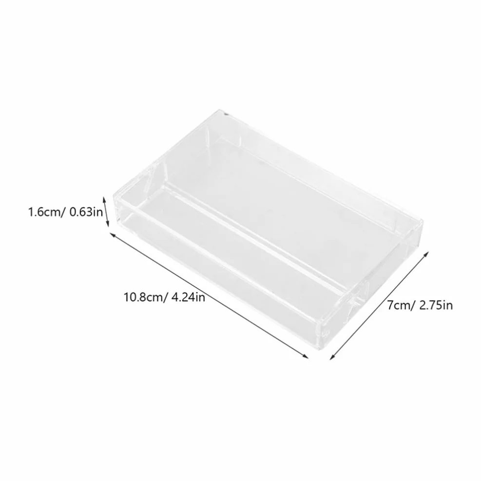 Toddmomy Zestaw Pudełek Do Przechowywania Kaset Magnetofonowych 12 Sztuk Plastikowych
