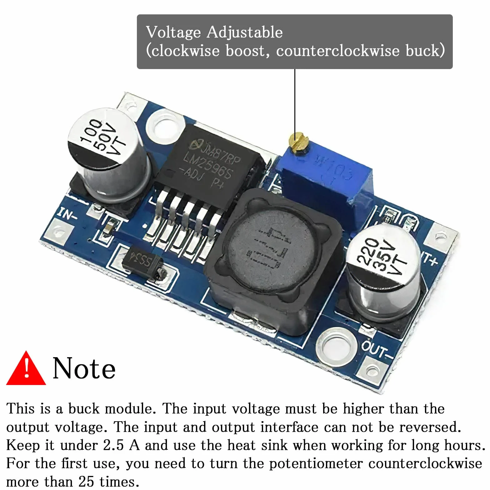 HENGBIRD 10 sztuk konwertera Buck DC-DC Step Down Moduł regulatora napięcia 3,2-40 V do 1,25-35 V, moduł zasilacza Step-Down