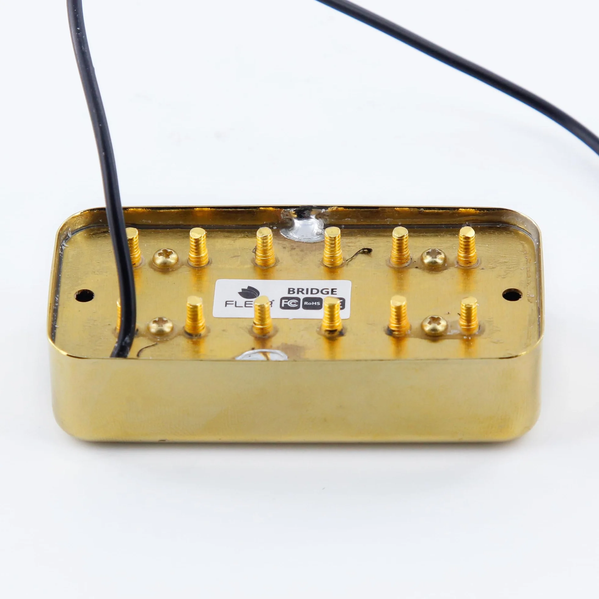FLEOR Alnico 2 Humbucker Bridge 4-5K Pickup do gitary elektrycznej, złota