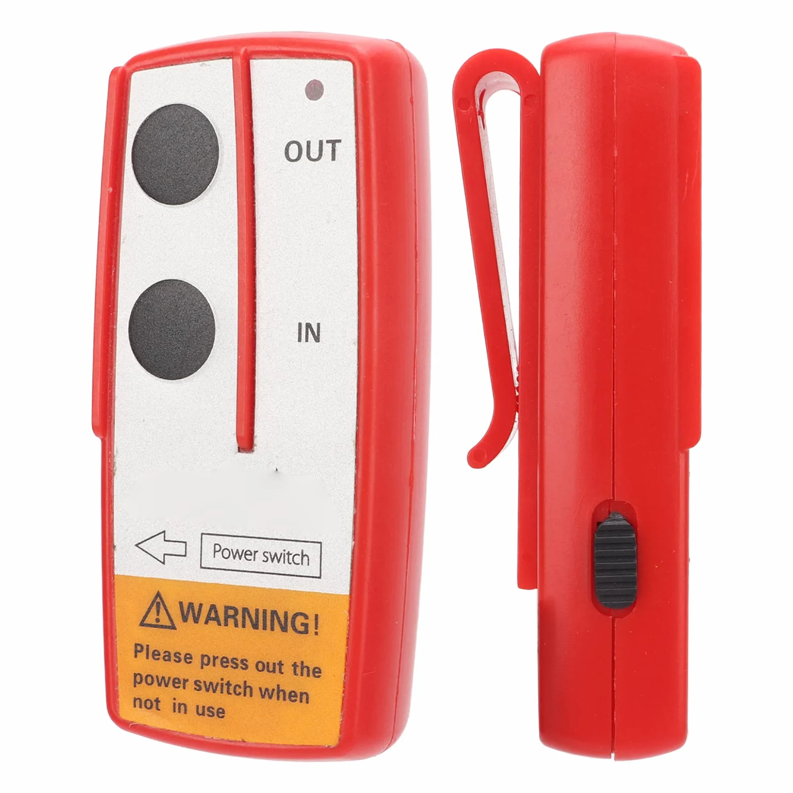 Akozon DC12V/24V 75fts Wciągarka Bezprzewodowa Zestaw Zdalnego Sterowania Uniwersalna Bezprzewodowa Wciągarka Przełącznik Zdalnego Sterowania Elektryczny Kontroler Wciągarki z(Czerwony)