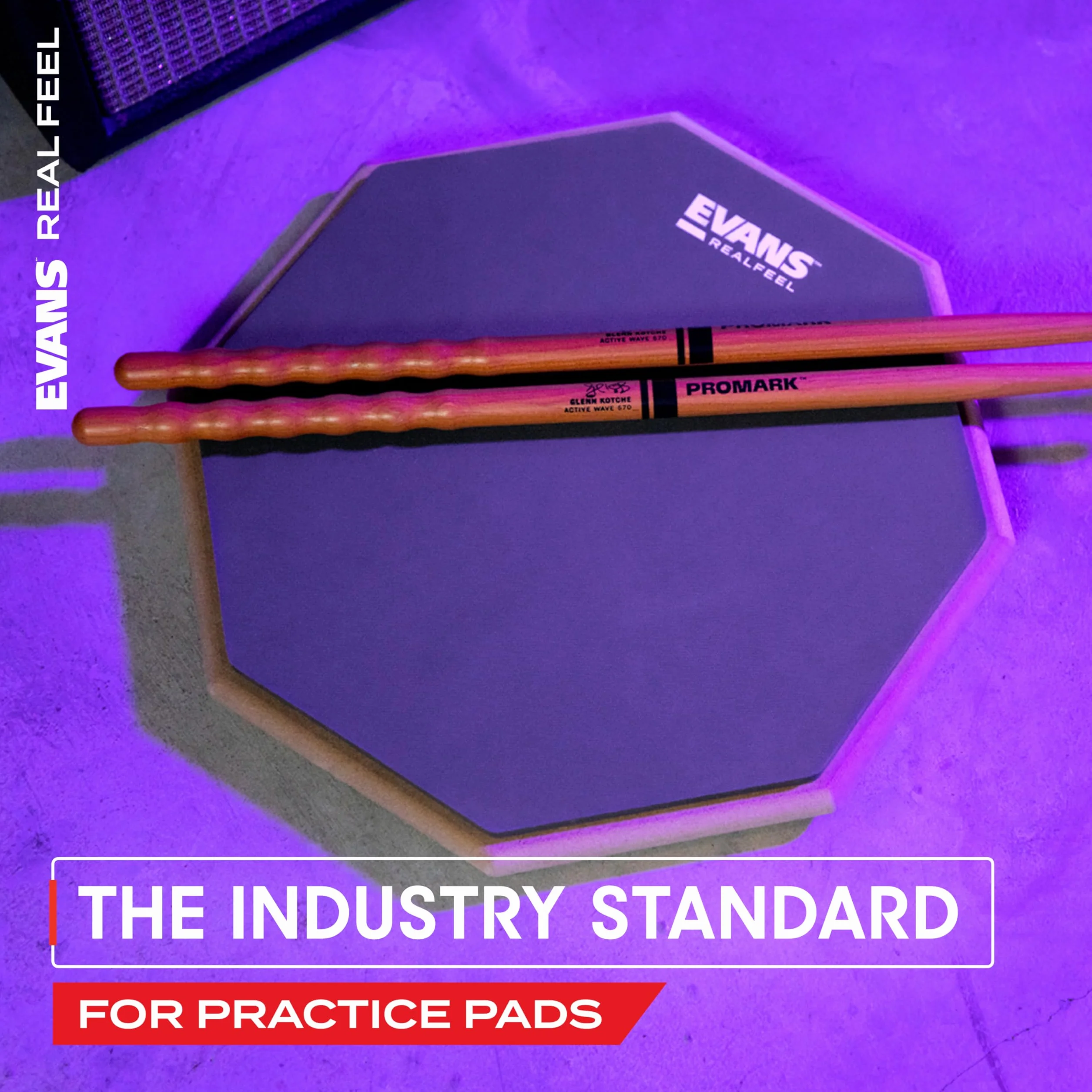 Evans BassDrum Practice Pad RFBASS, f. Single & Double Pedal - Akcesorium do perkusji