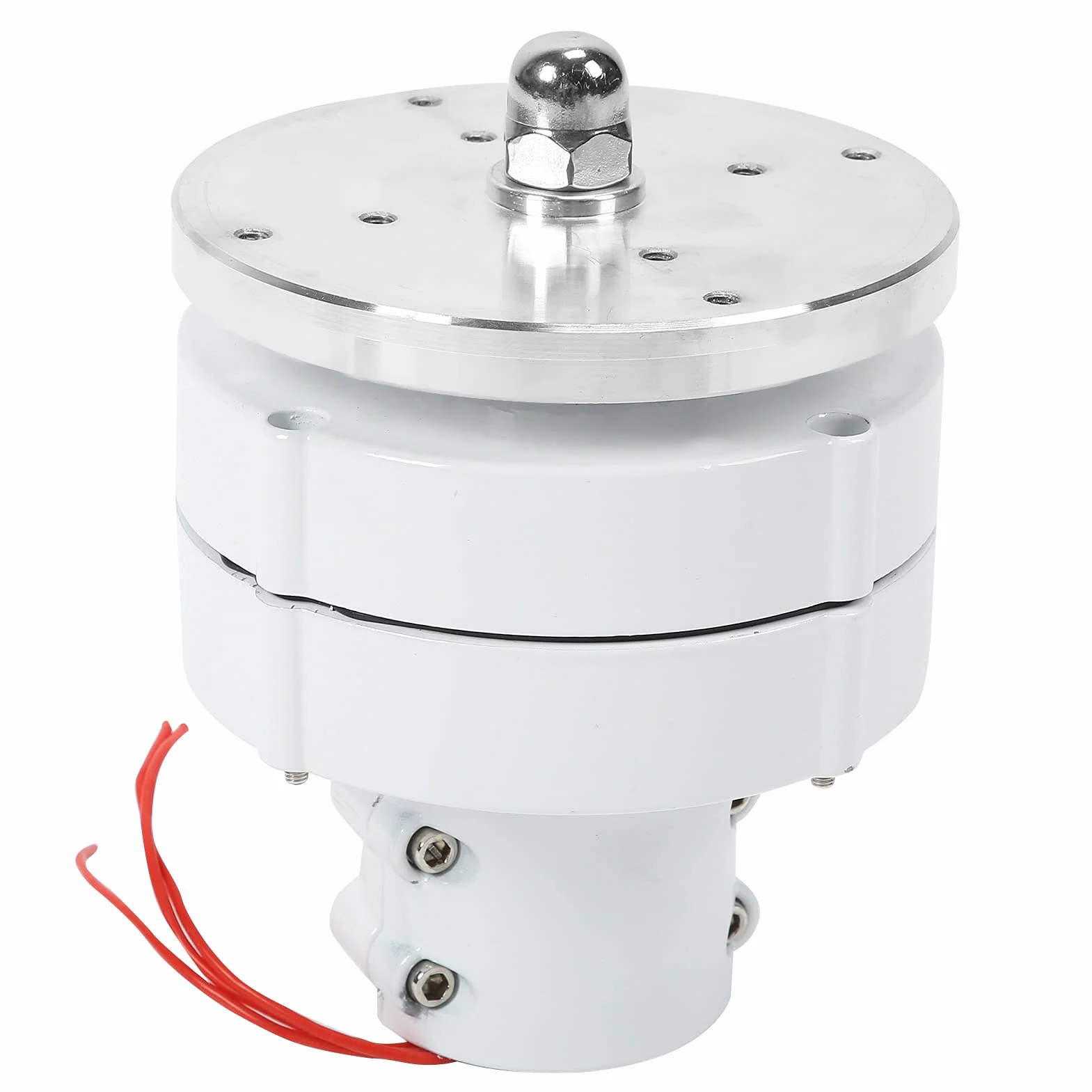 Zestaw Generatora Turbin Wiatrowych Eujgoov 600 W 4 Ostrza Generator Osi Pionowej Biały Wiatr Układ Słoneczny Turbina Wiatrowa(12V)