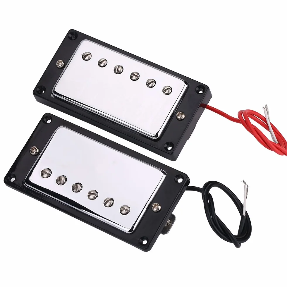 Chromowane metalowe przetworniki gitarowe z rękojeścią i mostkiem do gitar elektrycznych LP