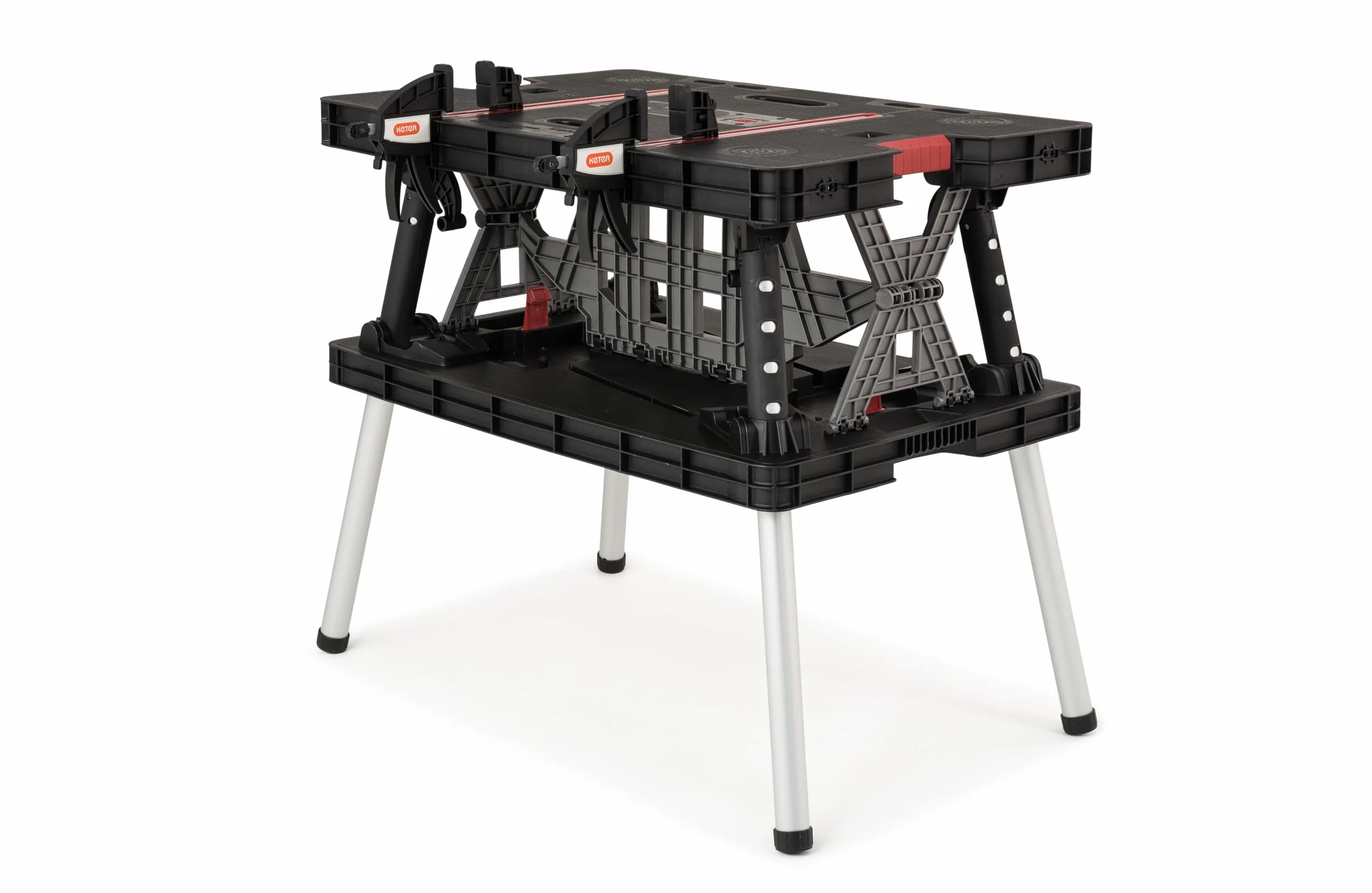 Keter Master Pro Stół Roboczy, Czarny/Srebrny, 85 x 55 x 75 cm