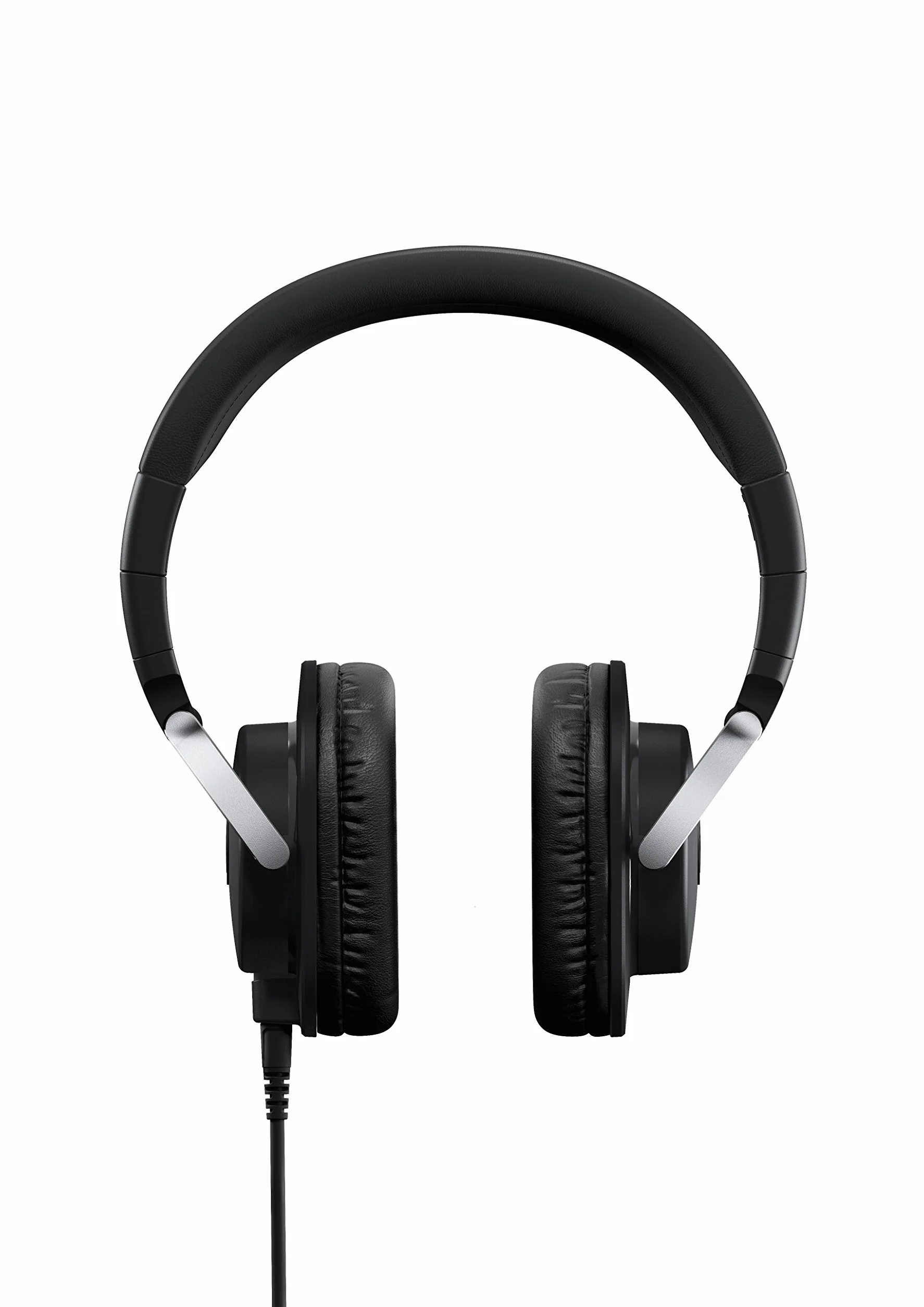 Yamaha Słuchawki studyjne HPH-MT8 – składane słuchawki wysokiej klasy z kablem 3 m (gładki) i kablem spiralnym 1,2 m ze standardową wtyczką adaptera stereo 6,3 mm, w kolorze czarnym