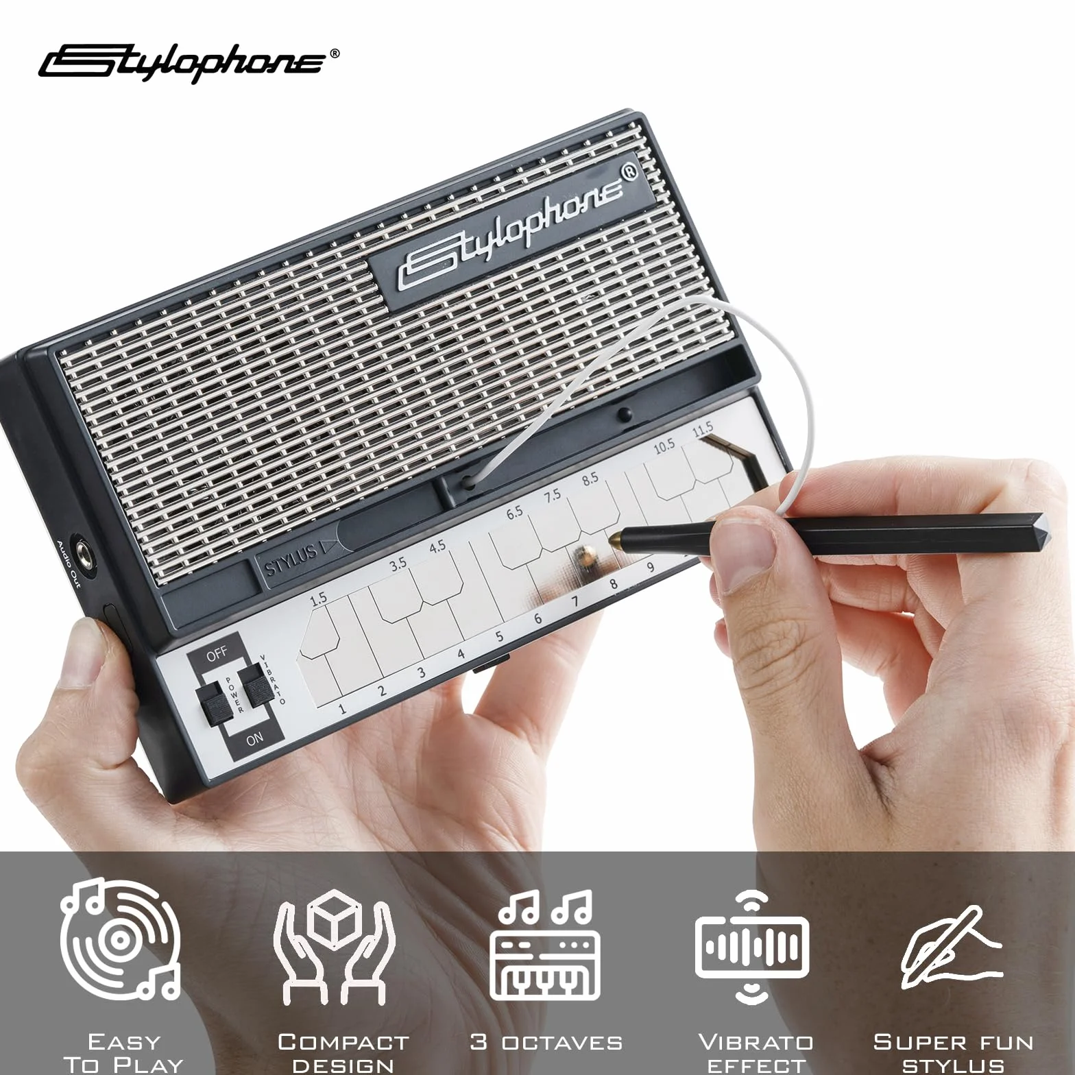 Stylophone Syntezator Czarny 22cm