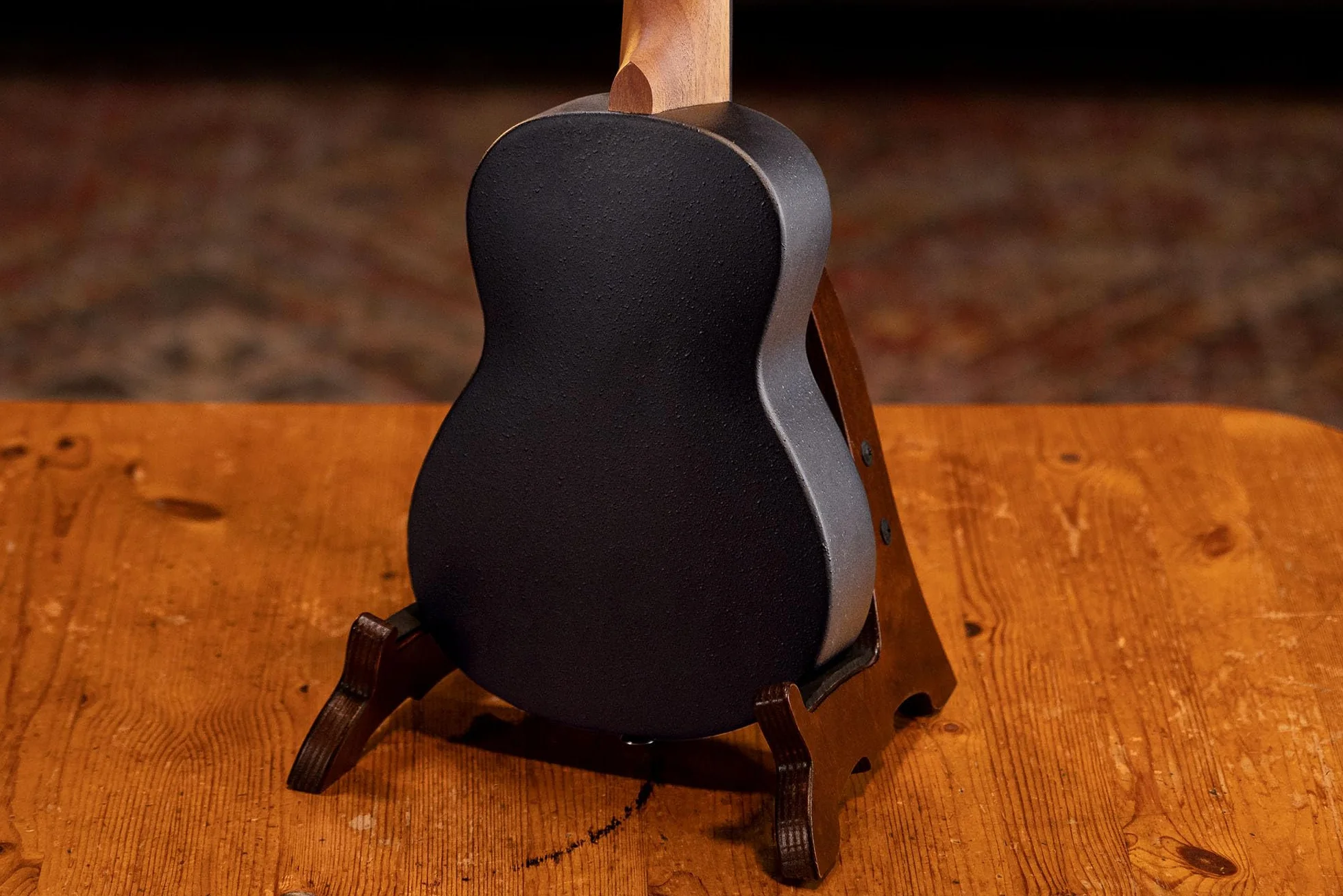 Ortega Guitars Leworęczne Ukulele Sopranowe – Akustyczne – Seria Keiki K2 – w Zestawie z Akcesoriami – Mahoń/ABS, Wykończenie Naturalne (K2-MAH-L)