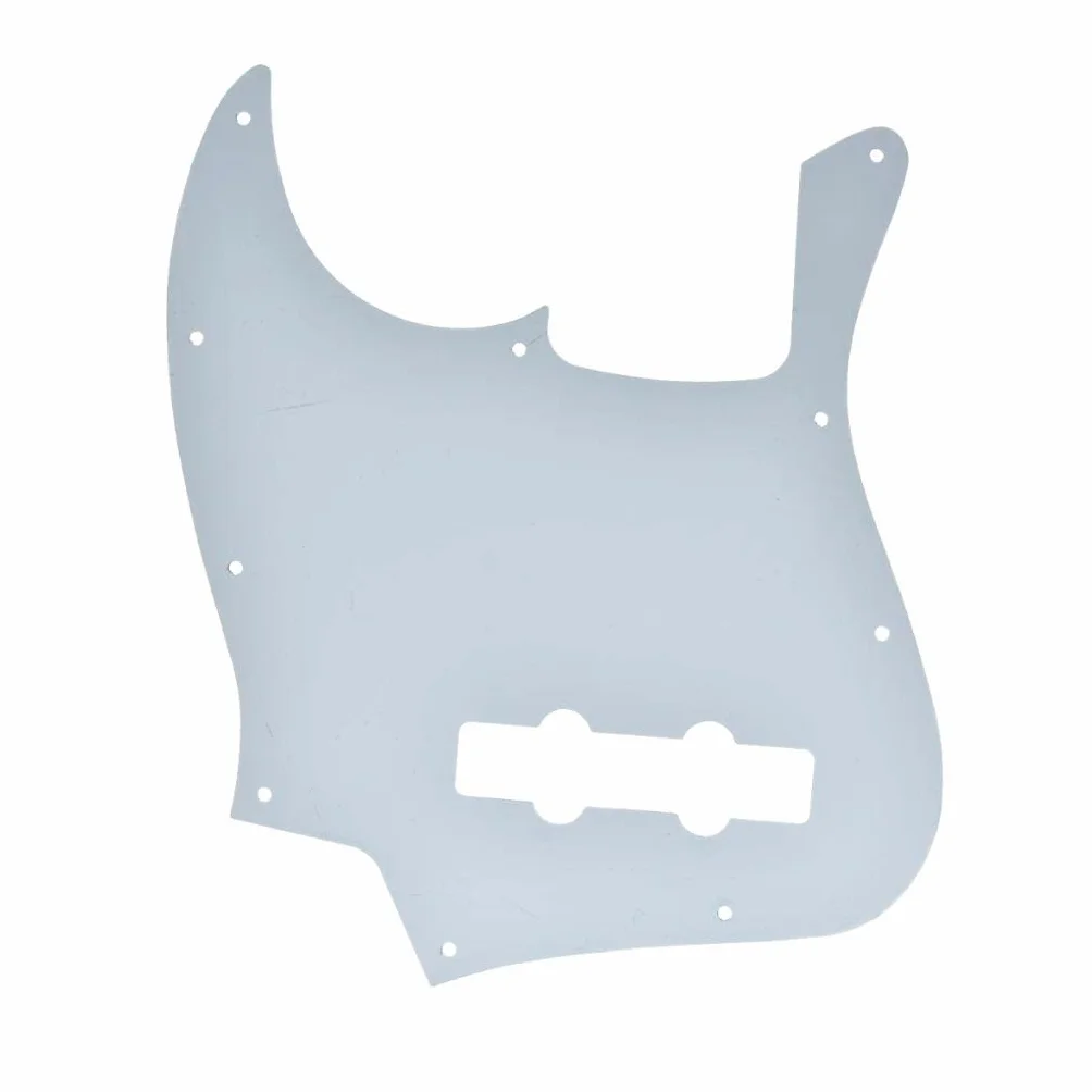 KAISH 4-strunowy J basowy Pickguard Bass Pick Guard Scratch Plate for Jazz J Bass Made in USA/Mexico Black/White Grid