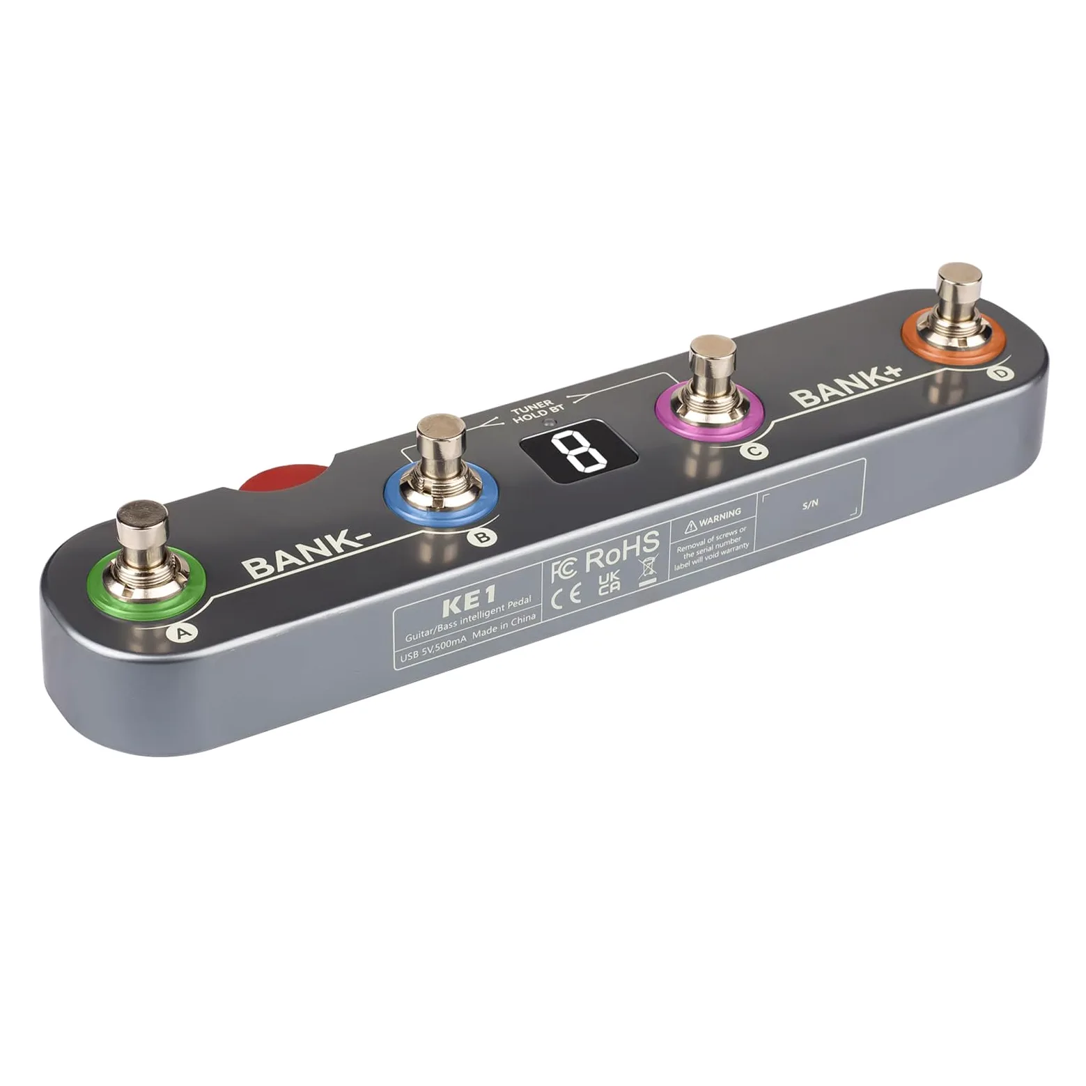 Dilwe Pedał Efektu Gitarowego z 60+ Efektami, 36 ustawień Wstępnych, Akumulator, Audio USB, dla Komputerów Mac, IOS, Android