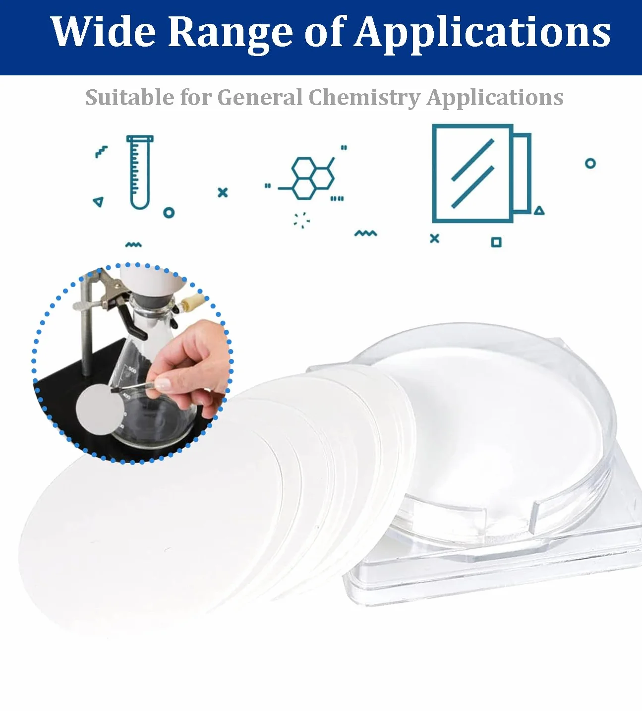 PVDF filtr membranowy do szyb, hydrofilowy, średnica 47 mm, rozmiar porów 0,22 µm, opakowanie 50 sztuk