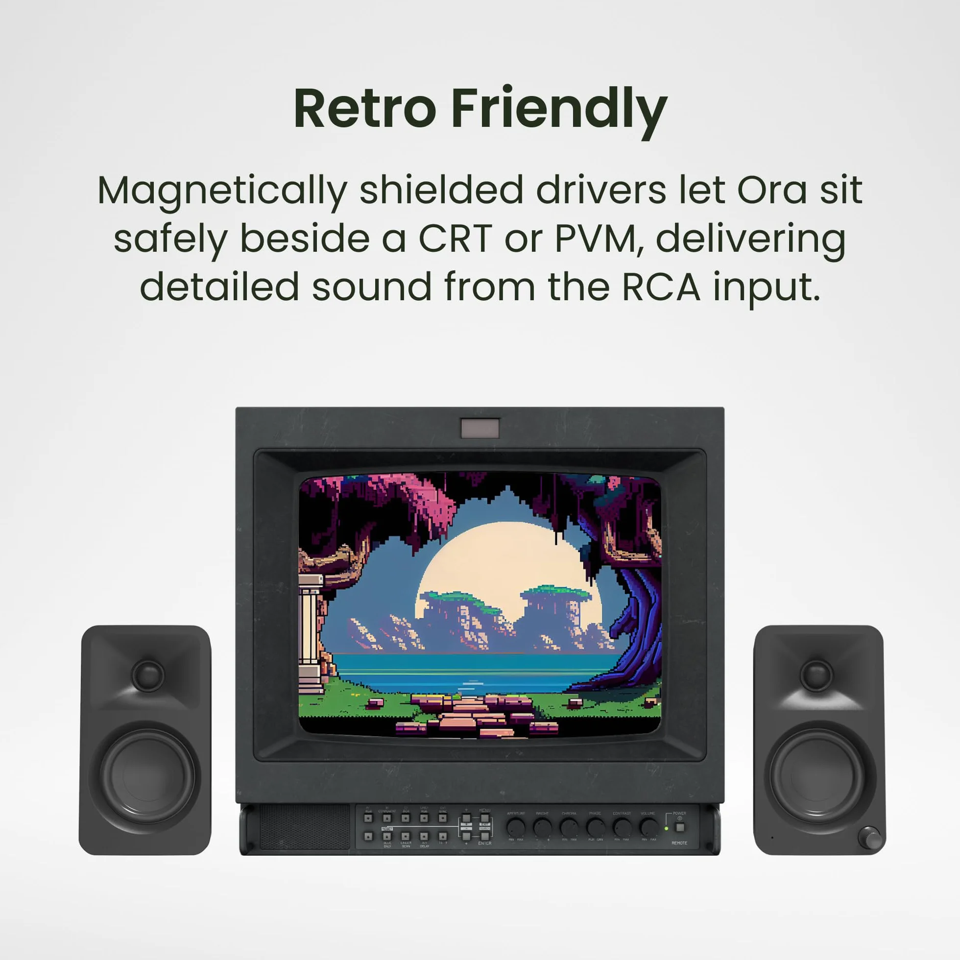Kanto ORA 100W Powered Bi-amp Reference Desktop Computer Speakers w/Bluetooth 5.0 & USB-C | 100 Hz Crossover | Reference Quality Sound | Pair | Black