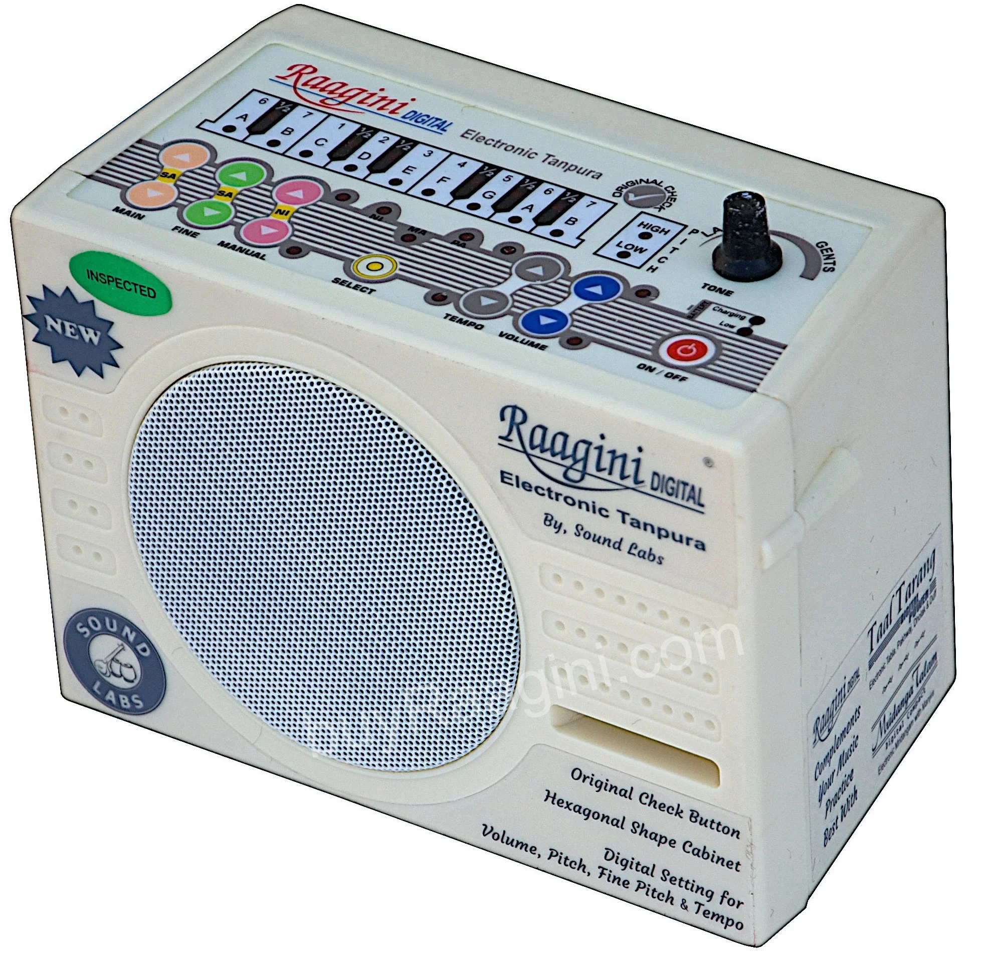 Raagini Cyfrowa Elektroniczna Tanpura Sound Labs Tambura (PDI-DG)
