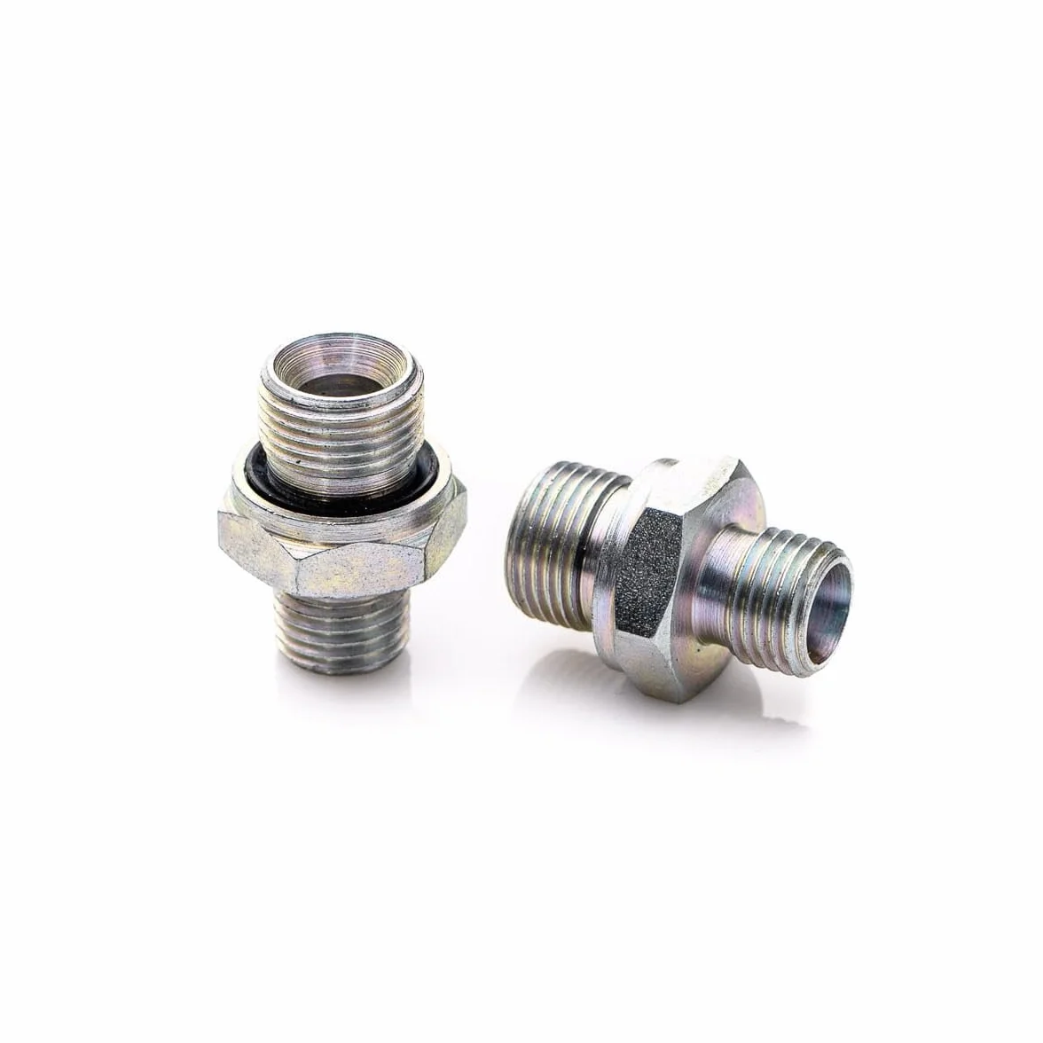 Nypel metryczny 1/2'' BSP - M22x1,5 metryczny stalowa złączka prosta BSP, redukcja, adapter złączka prosta wkrętna wysokociśnieniowa reduction nipple