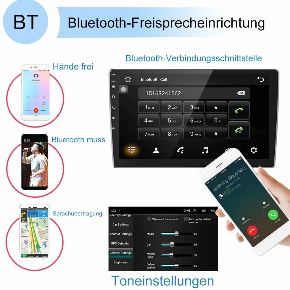 4 + 64 G Android 13 radio samochodowe do T6 Transporter Multivan 2016-2022 Carplay, ekran dotykowy o przekątnej 9 cali, bezprzewodowy Carplay, Android Auto Radio, Bluetooth, WiFi, GPS, HiFi RDS, FM