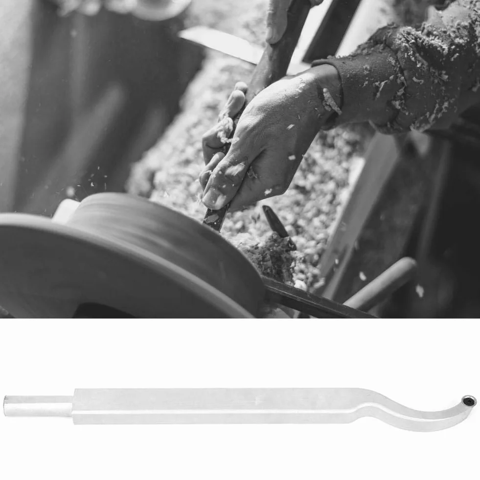 Holzdrehwerkzeug Schwanenhals Hohlschneidwerkzeuge Hartmetall-Drehmaschine Meißel-Werkzeugleiste für Holzbastler DIY Carpenter(Small Bending Wood Turning Tool(without handle))
