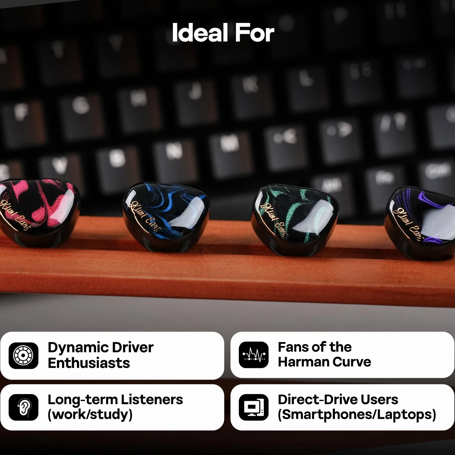 Kiwi Ears Cadenza 10 mm berylowy przetwornik dynamiczny IEM z odłączanym kablem 0,78 2-pin 3,5 mm Zielony